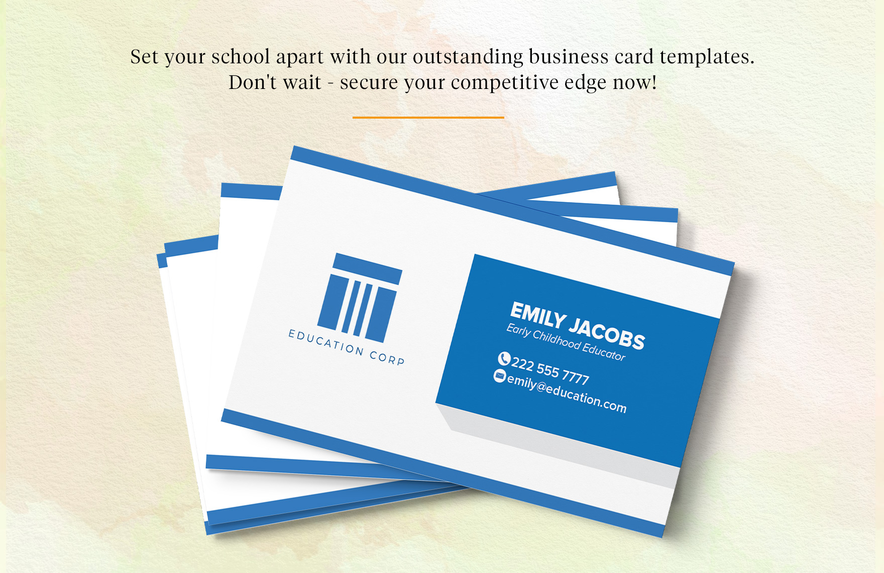 Early Childhood Educator Business Card Template