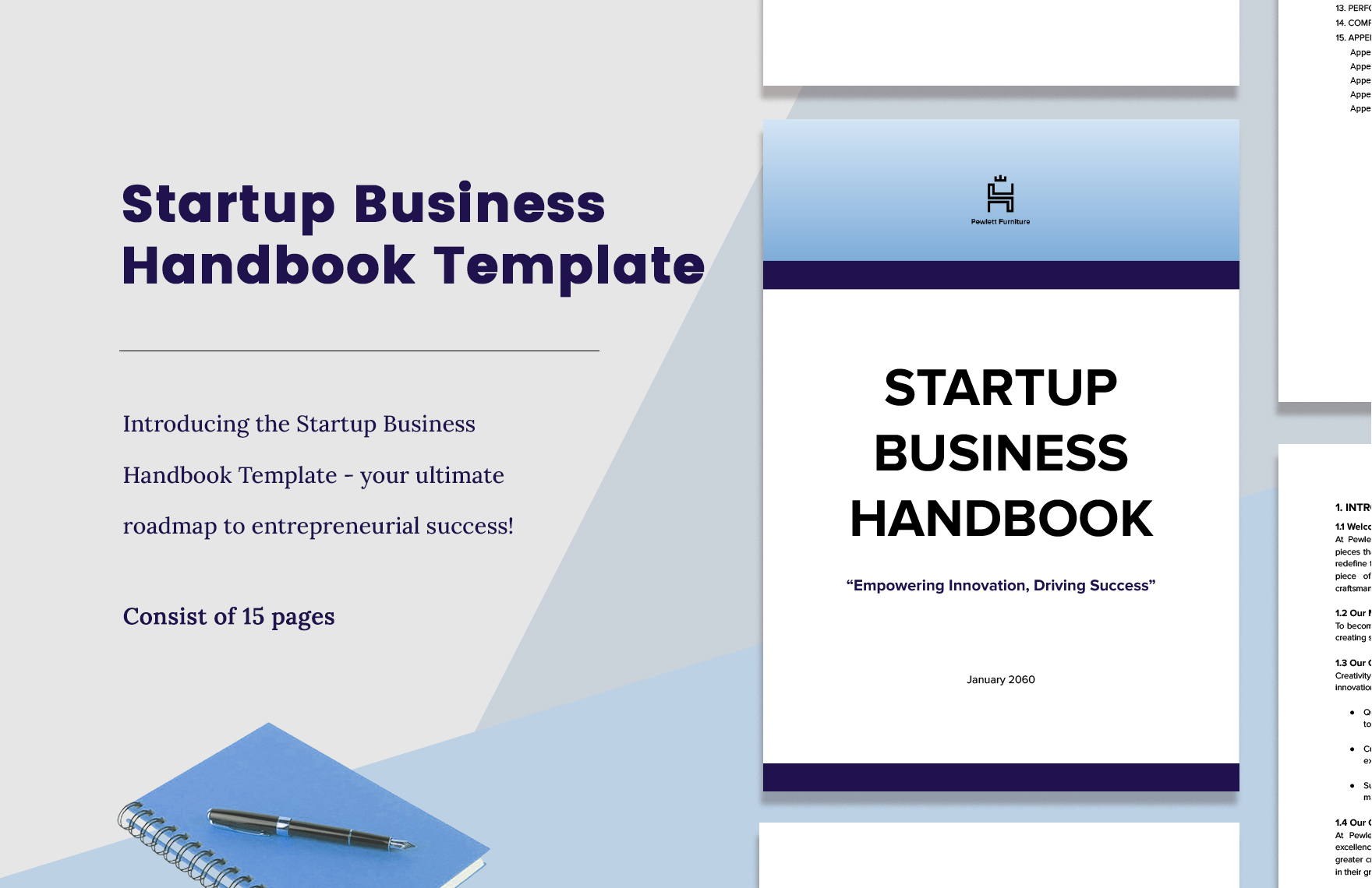 Startup Business Handbook Template