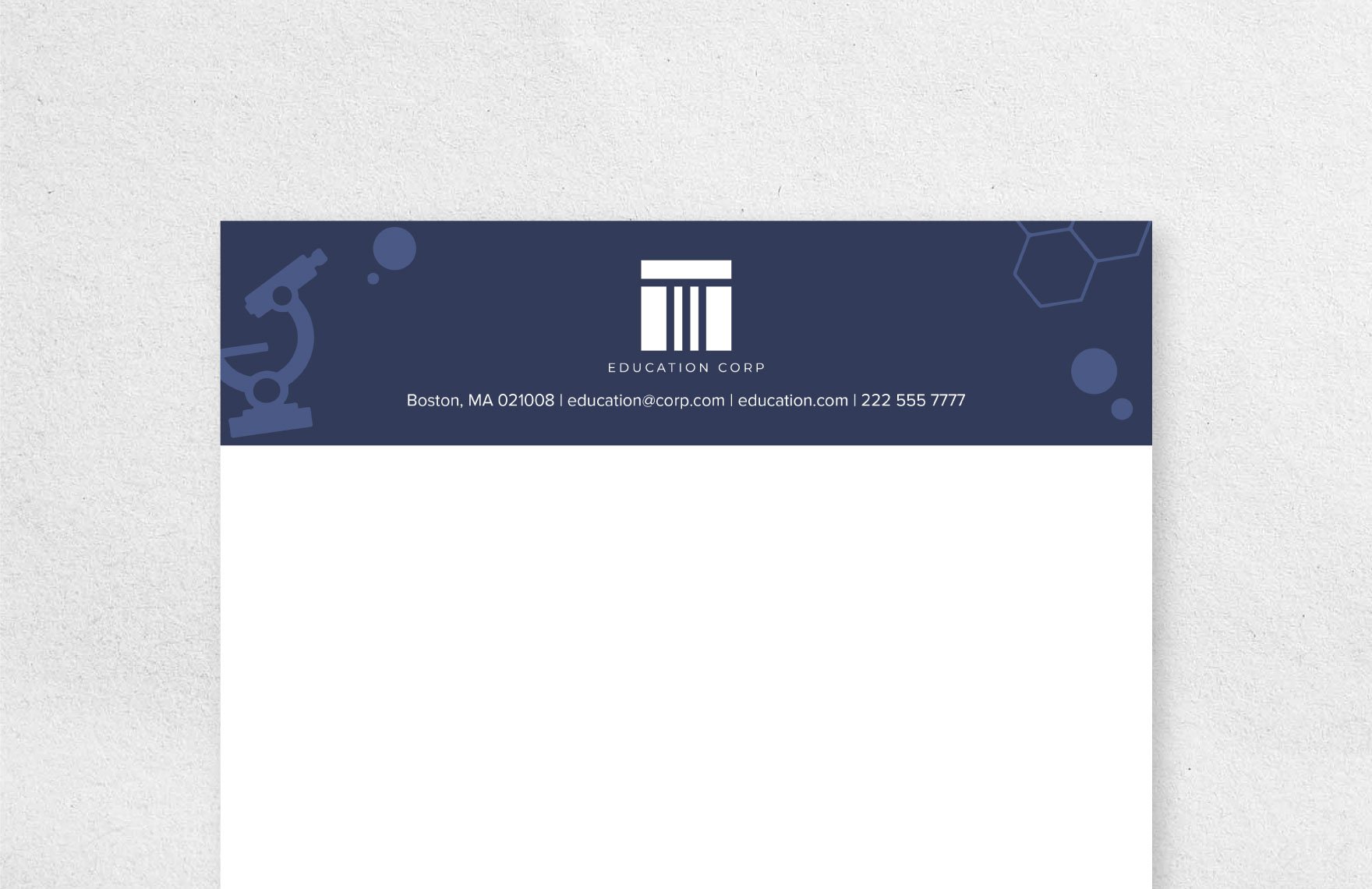 Science and Technology School Letterhead Template