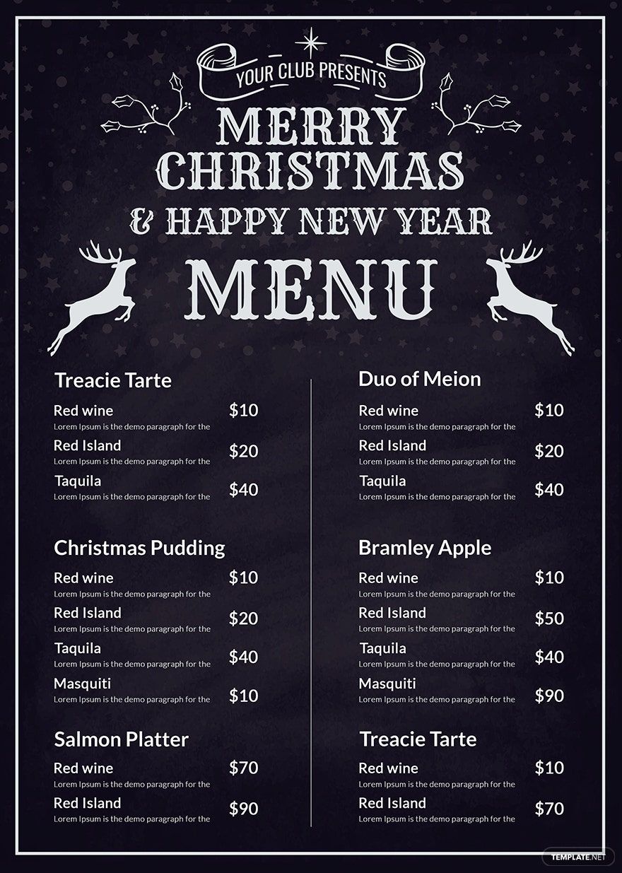 Pizza Menu Template Illustrator Word Apple Pages PSD Publisher Pizza Menu Template Illustrator Word Apple Pages PSD Publisher