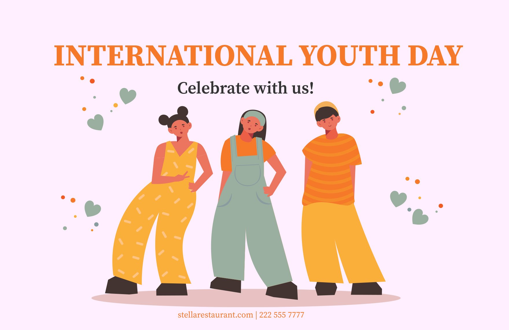 International Youth Day  Business Banner