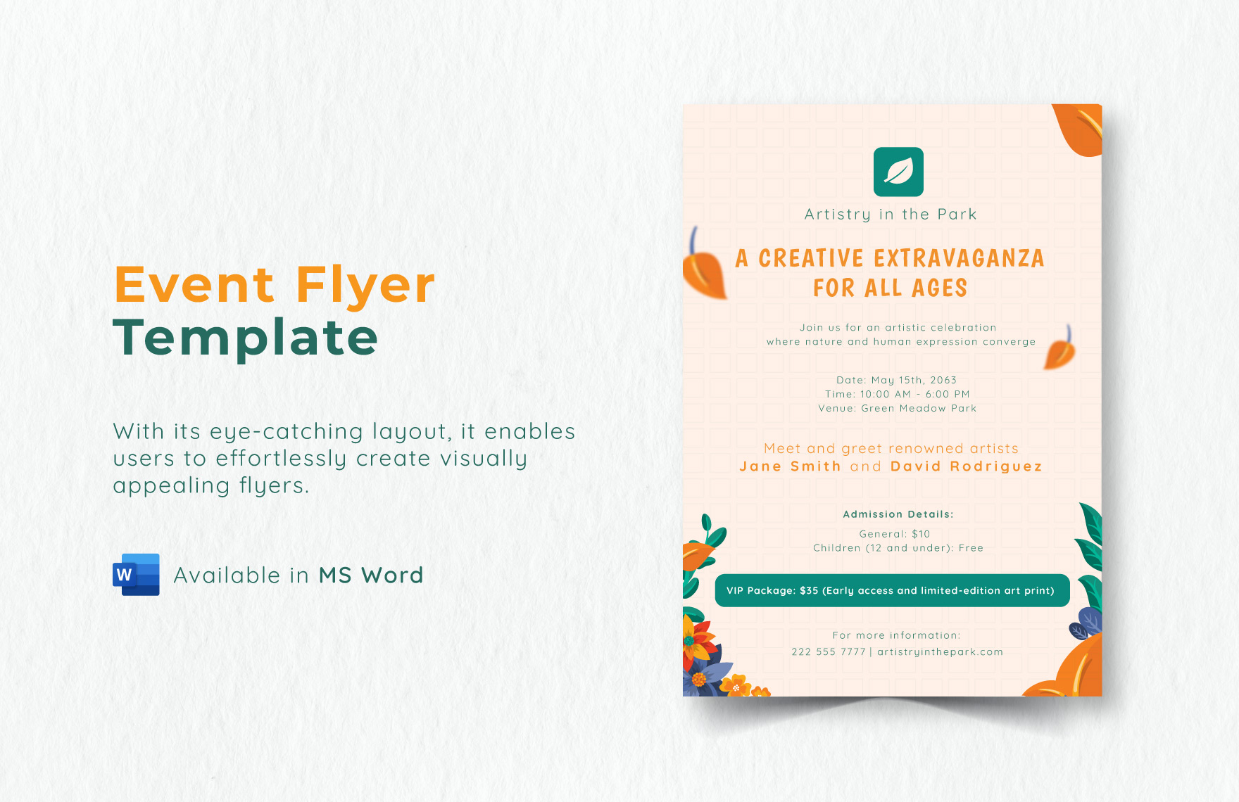 Event Flyer Template Download in Word