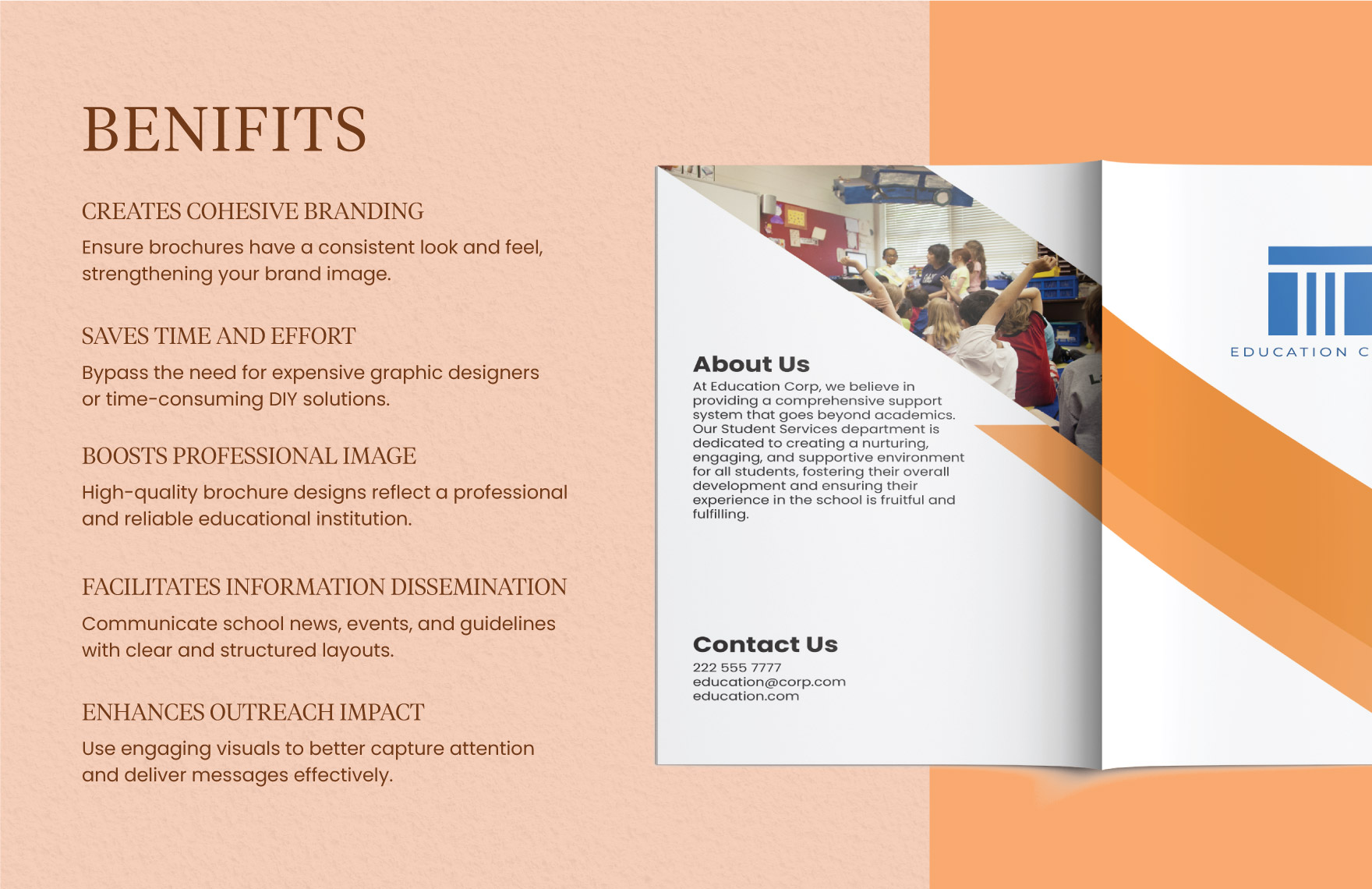 Student Services Brochure Template