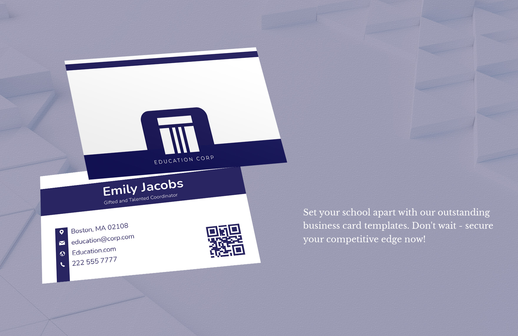 Gifted and Talented Coordinator Business Card Template