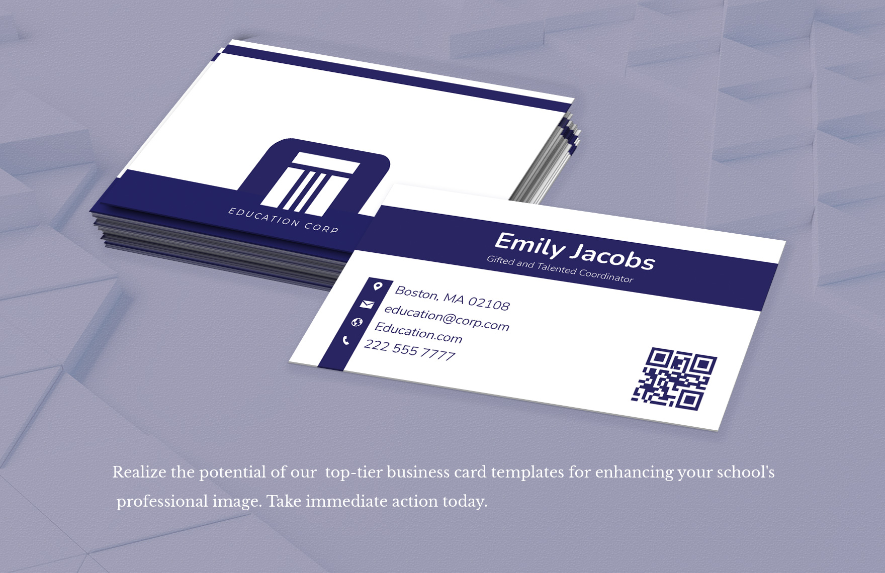 Gifted and Talented Coordinator Business Card Template