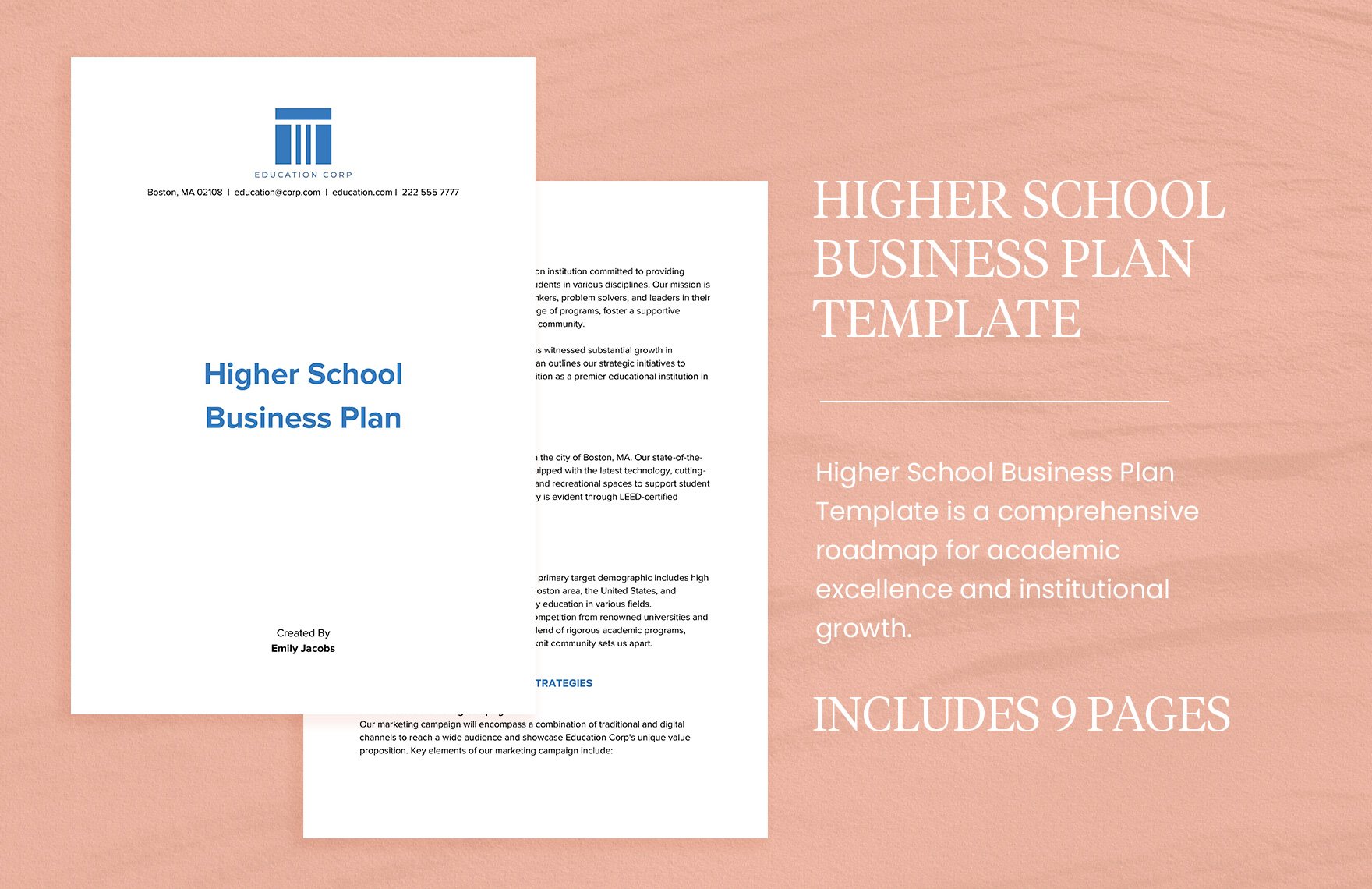online education business plan pdf