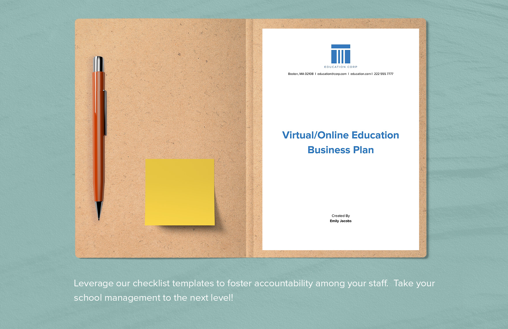 Virtual/Online Education Business Plan Template