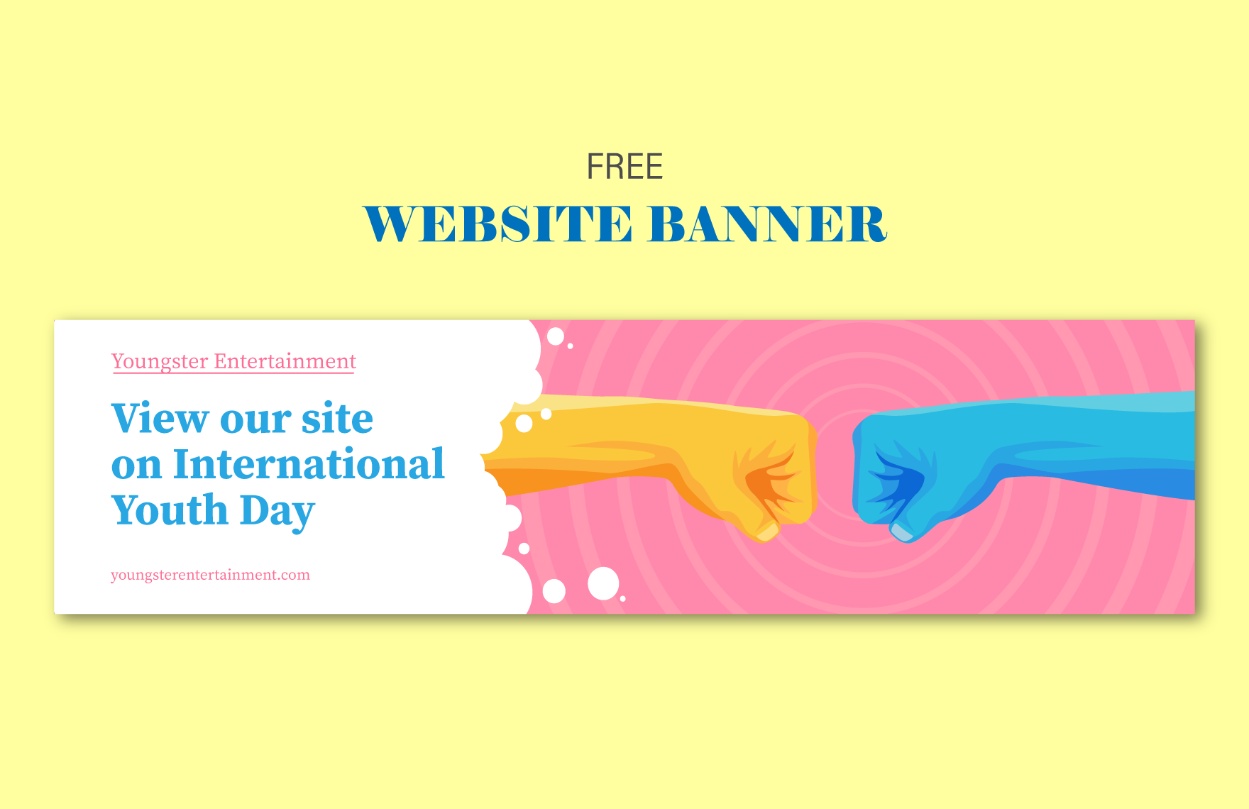 International Youth Day  Website Banner