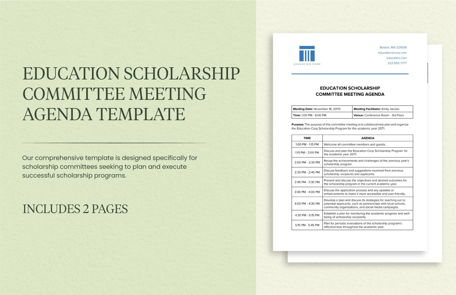 education-scholarship-committee-meeting-agenda