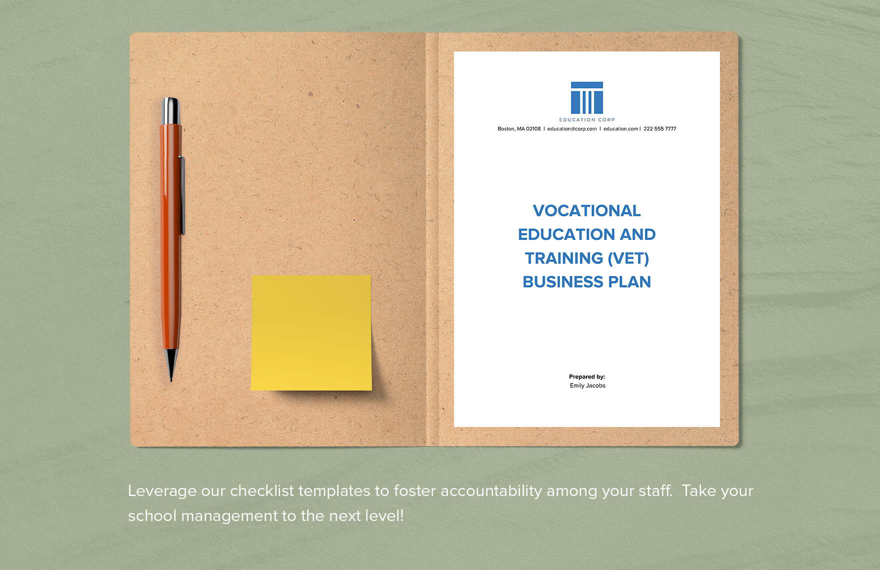 Vocational Education and Training (VET) Business Plan Template