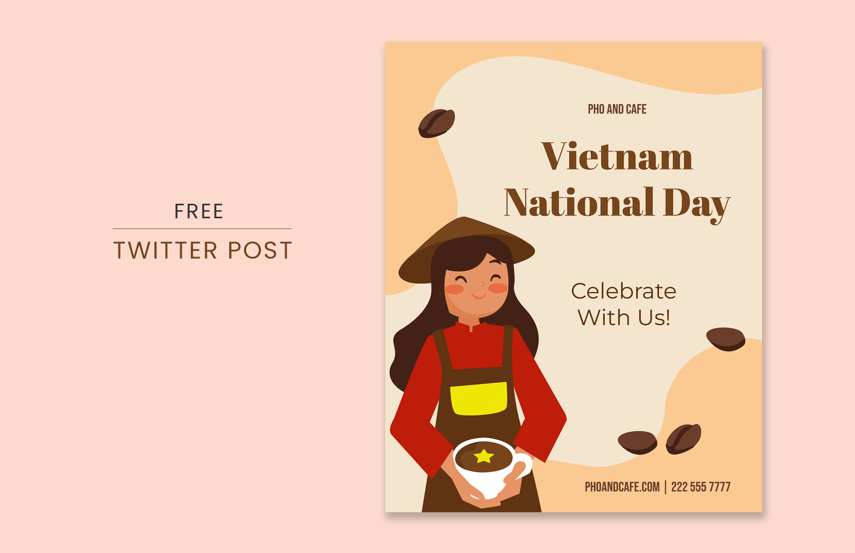 Vietnam National Day Twitter Vertical Post