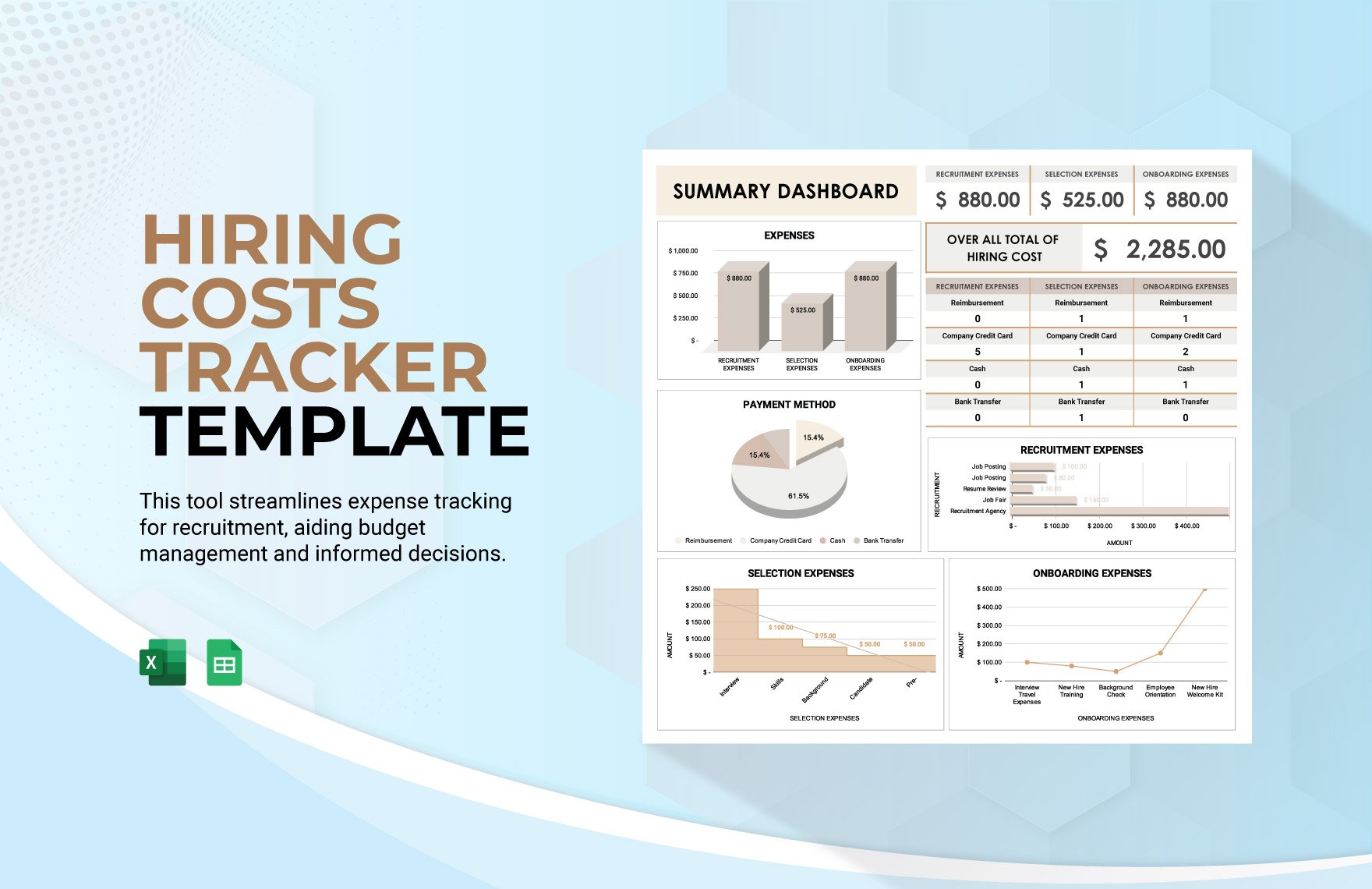 Hiring Costs Tracker Template