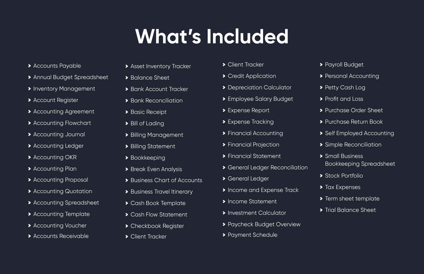 60+ Ultimate Accounting Template Bundle