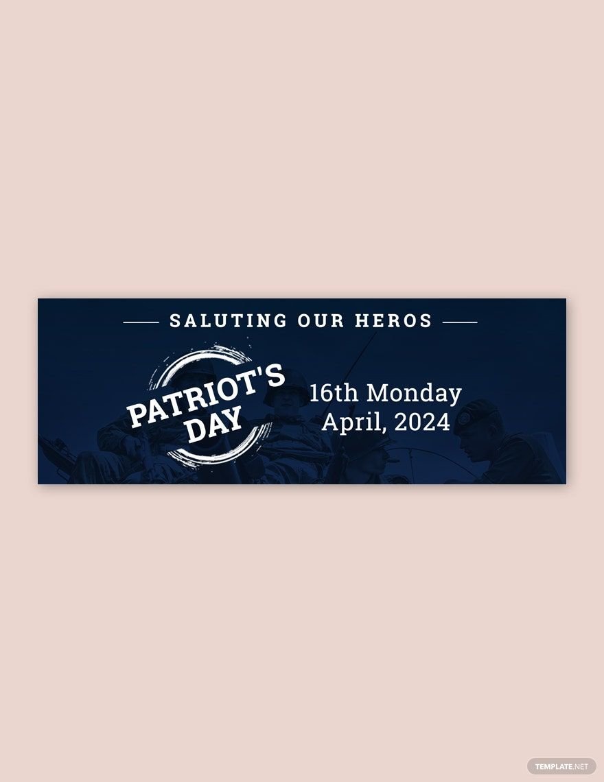 Free Patriot's Day Tumblr Banner Template