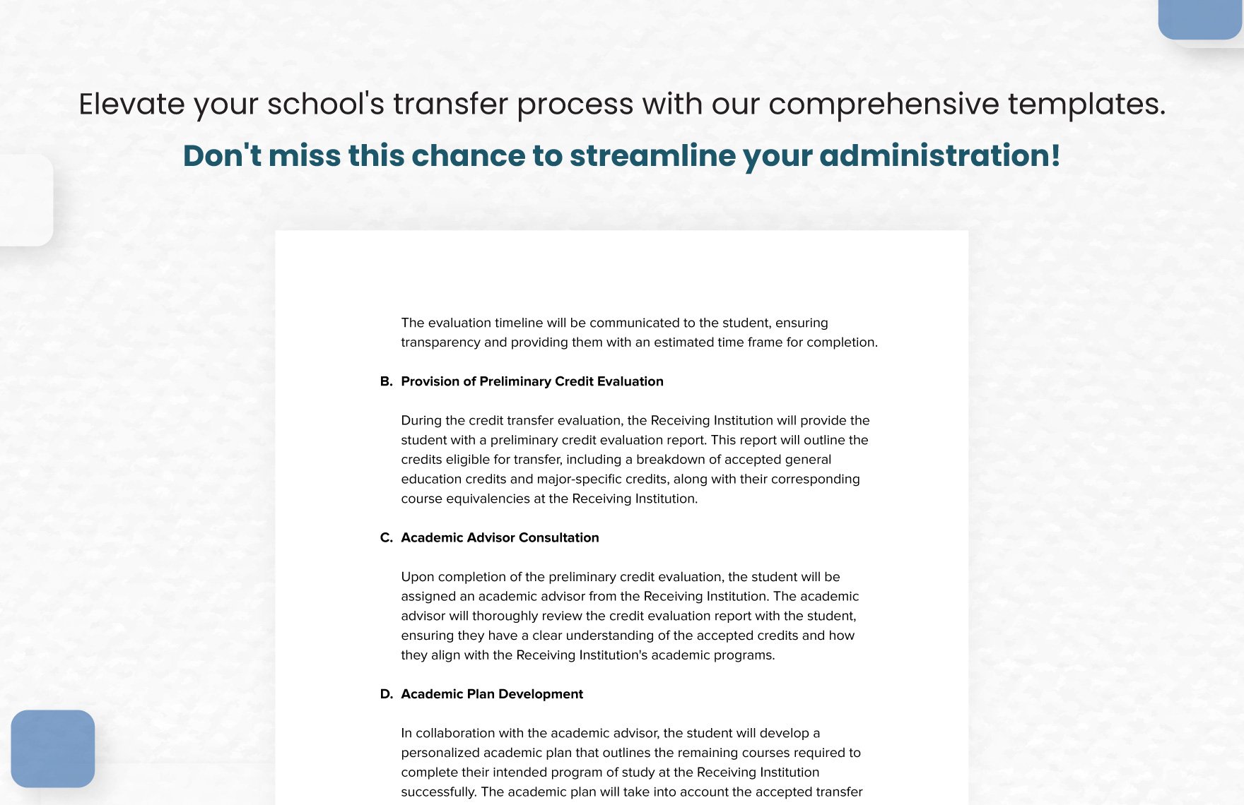 Education Articulation Agreement Template