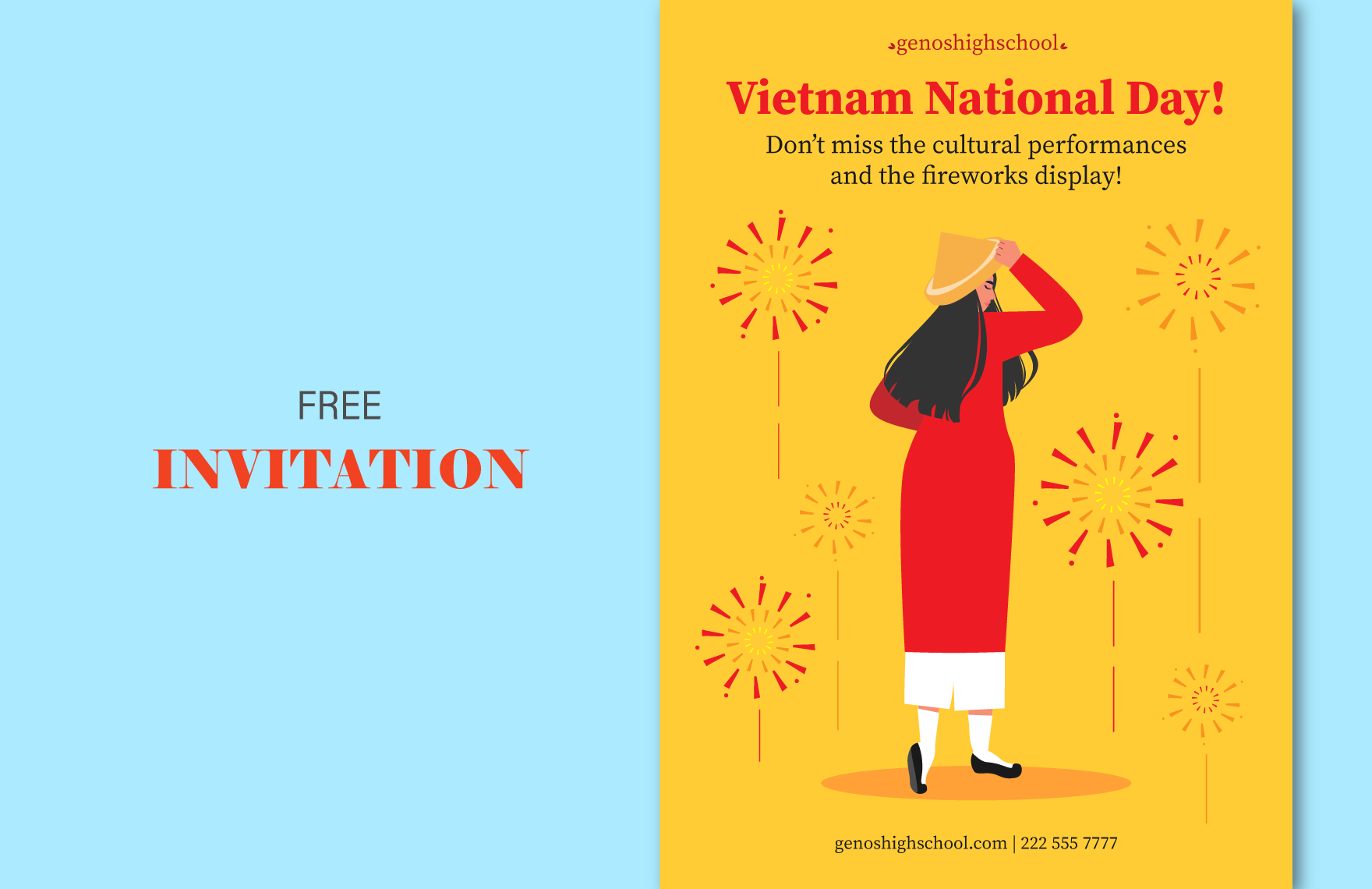 Vietnam National Day  Invitation