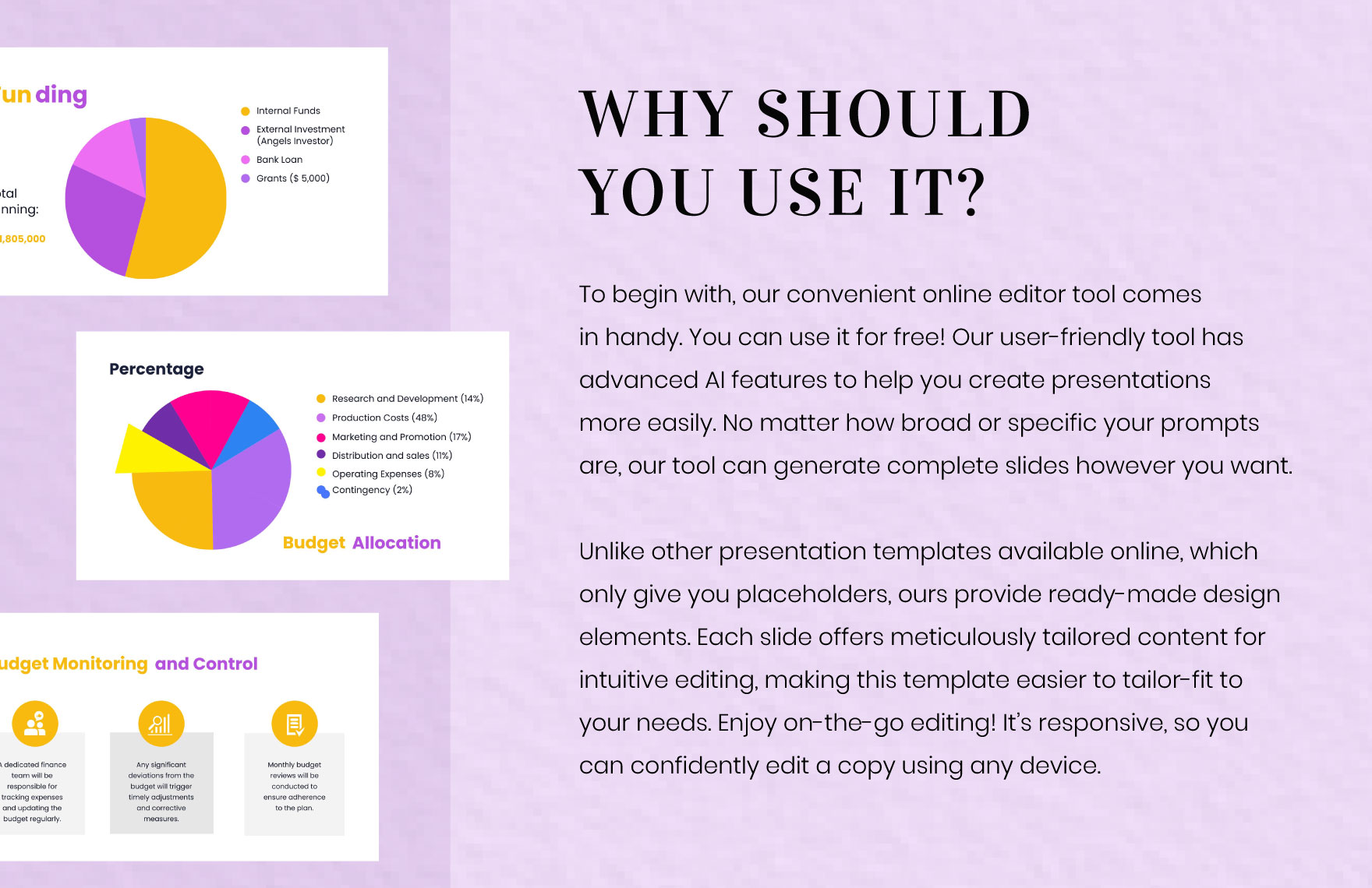 Free Budget Presentation Template to Edit Online