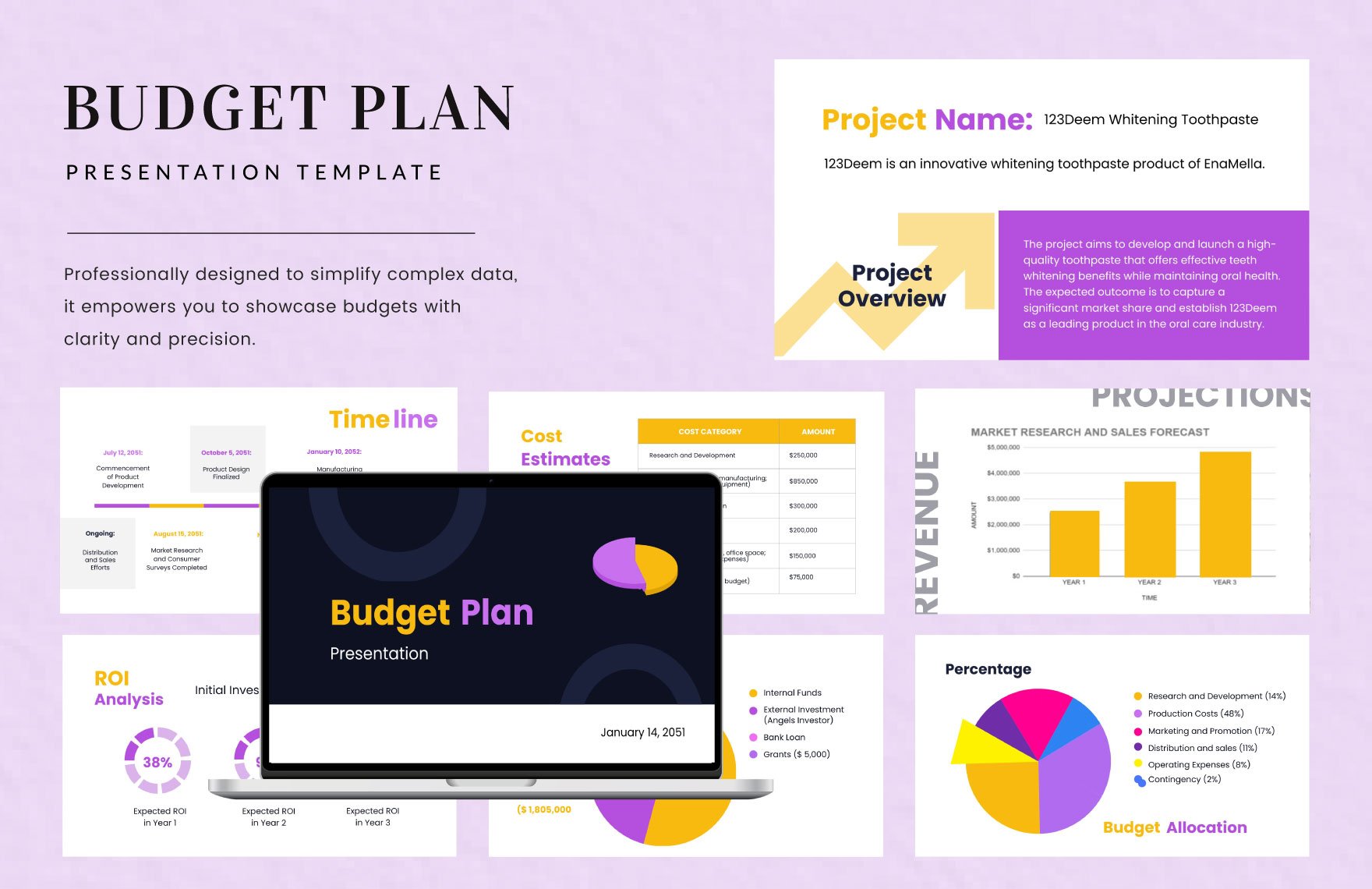 Budget Presentation Template in PDF, PowerPoint, Google Slides
