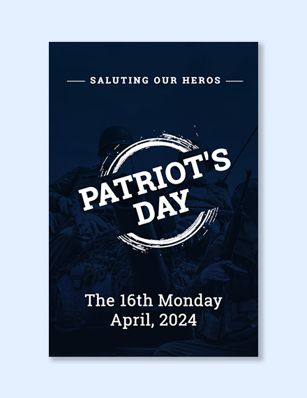 Free Patriots Day Tumblr Post Template