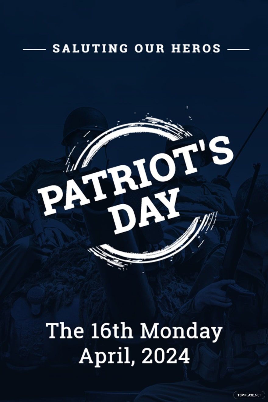 Free Patriot's Day Tumblr Post Template