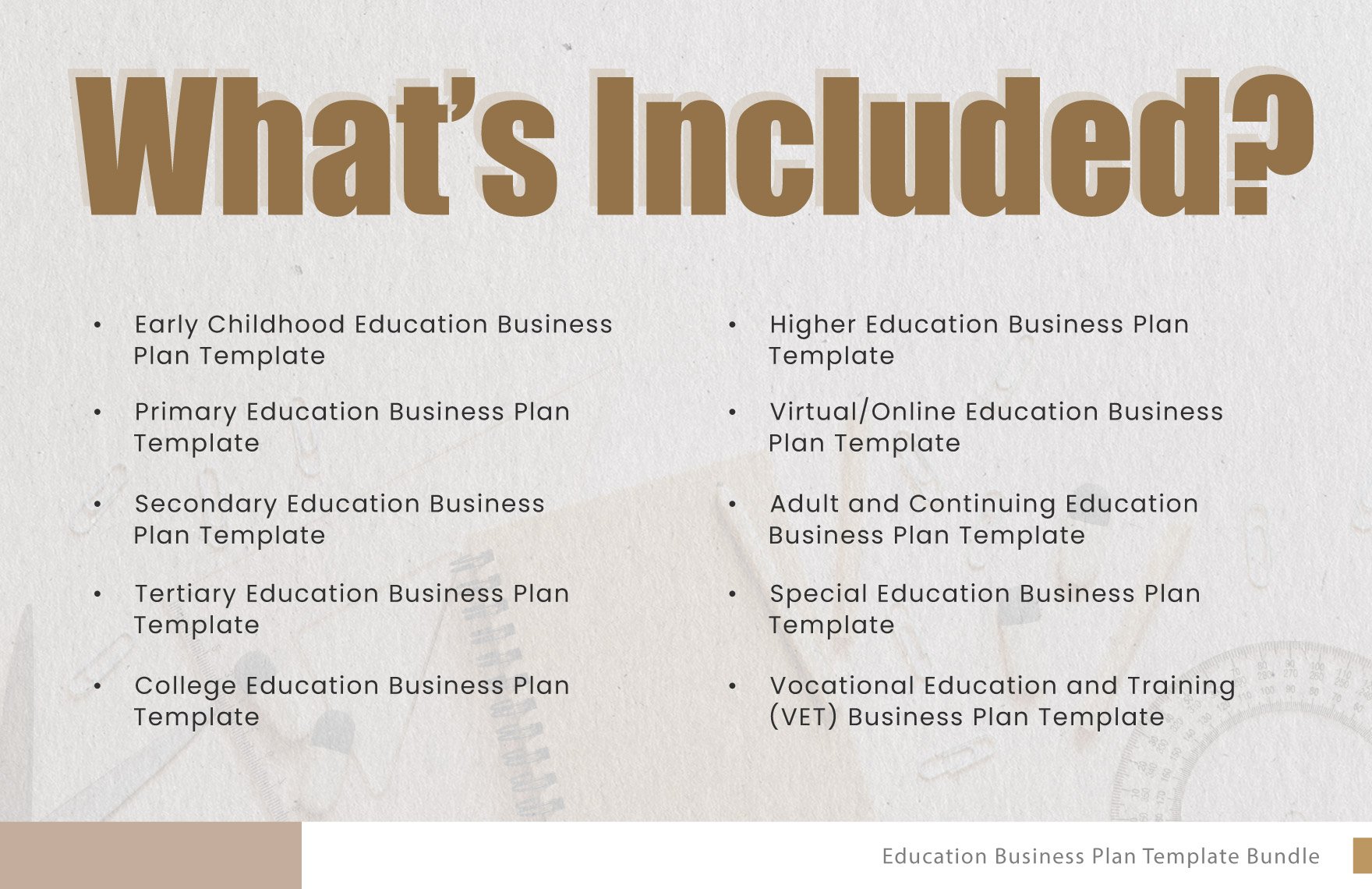  Education Business Plan Template Bundle