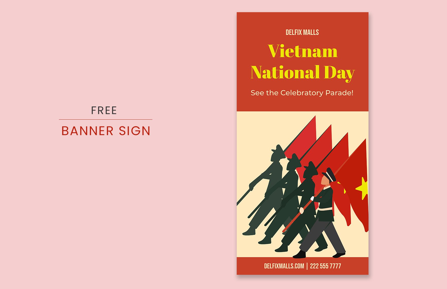 Vietnam National Day Banner Sign