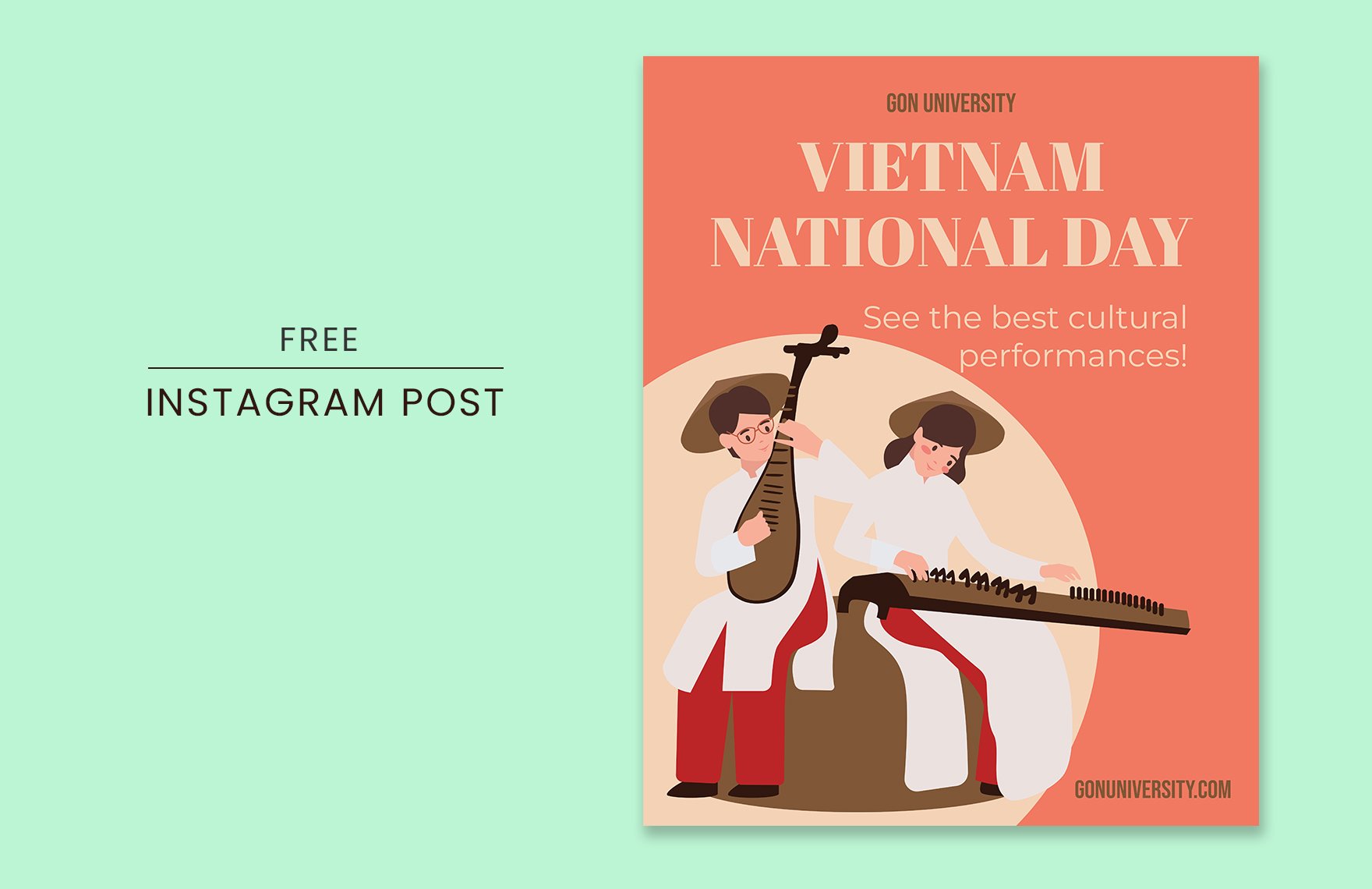 Free Vietnam National Day Instagram Vertical Post in PDF, Illustrator, SVG, JPEG
