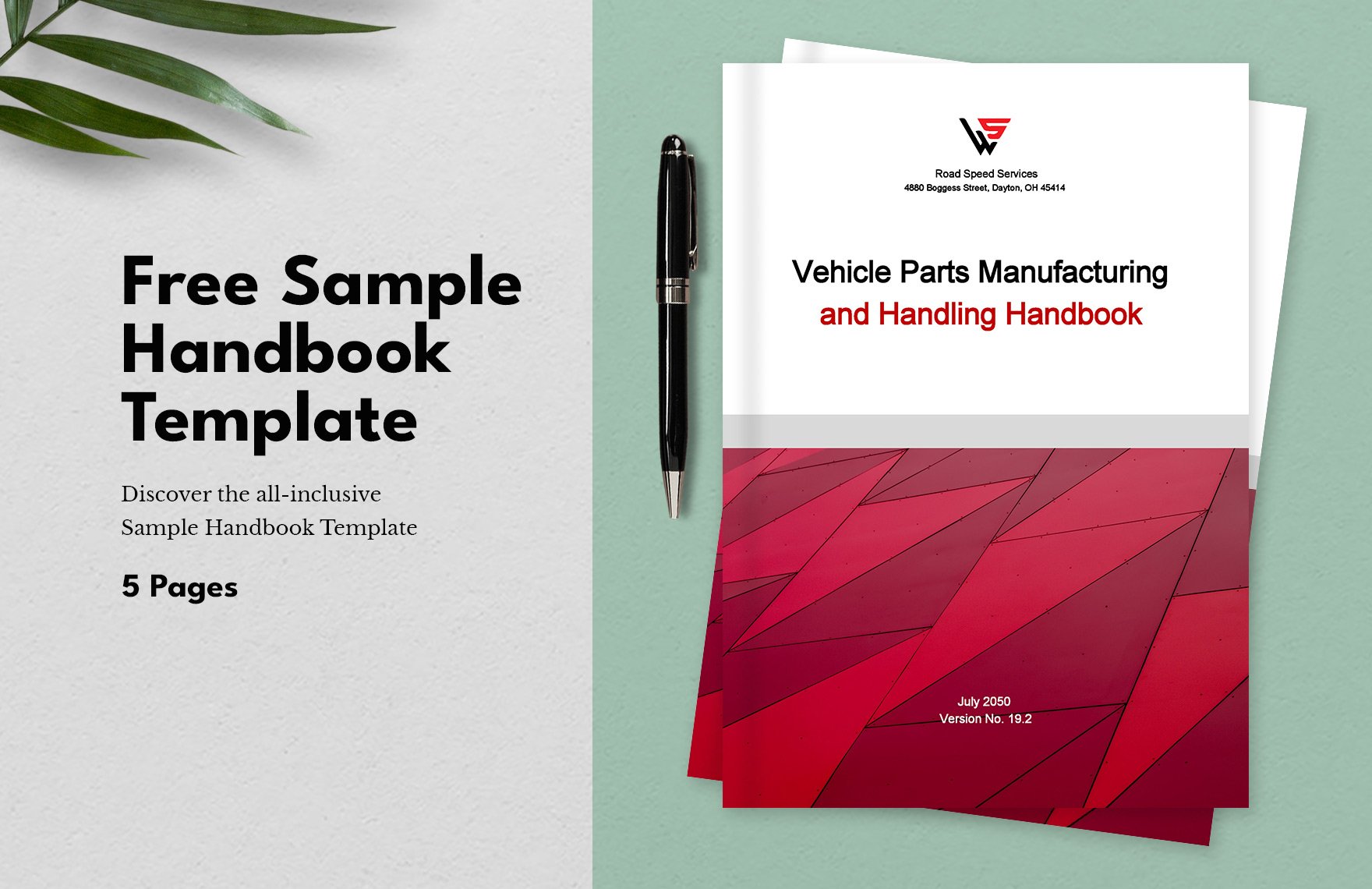 Free Sample Handbook Template