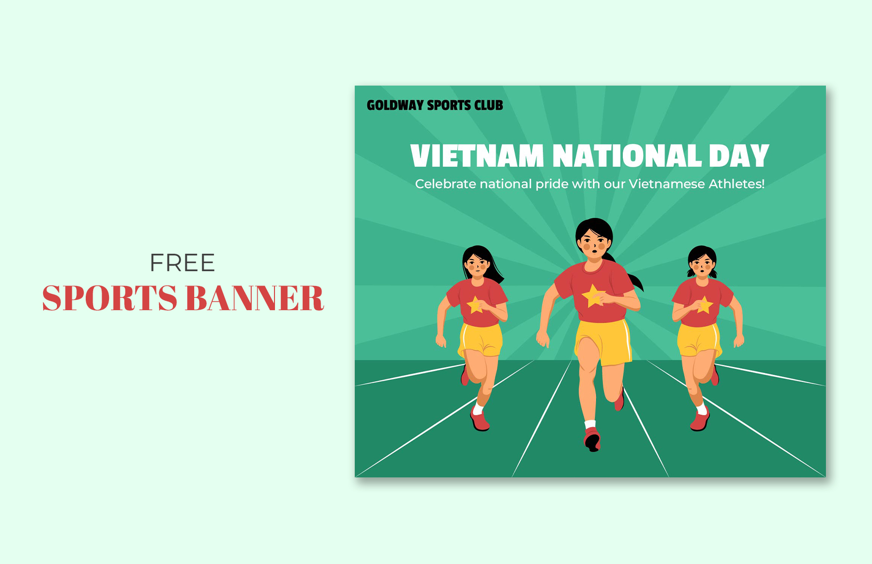 Vietnam National Day Sports Banner