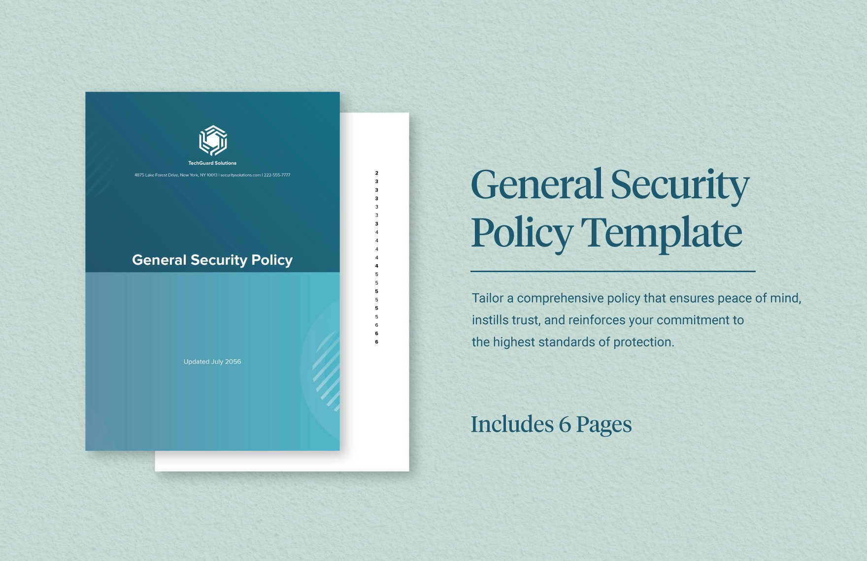 General Security Policy Template