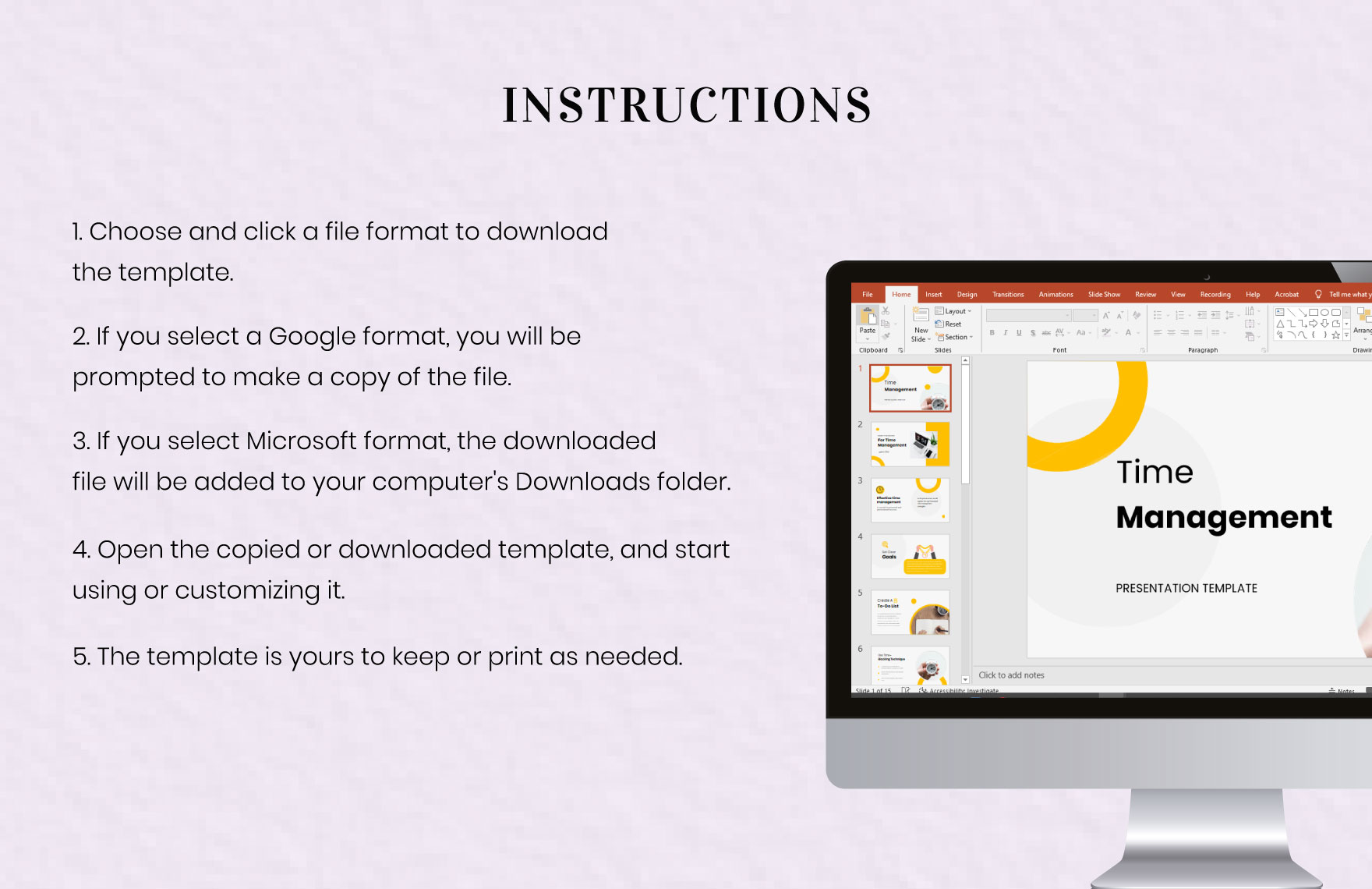 Free Time Management Presentation Template to Edit Online Free Time Management Presentation Template to Edit Online