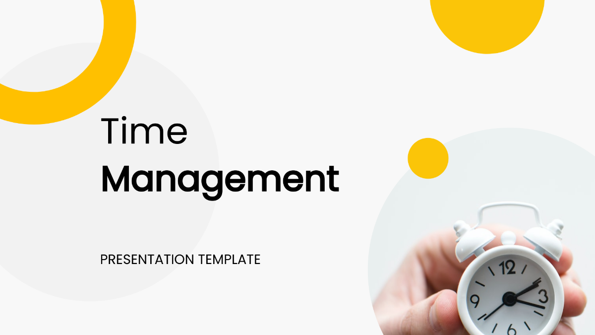 Time Management Presentation Template