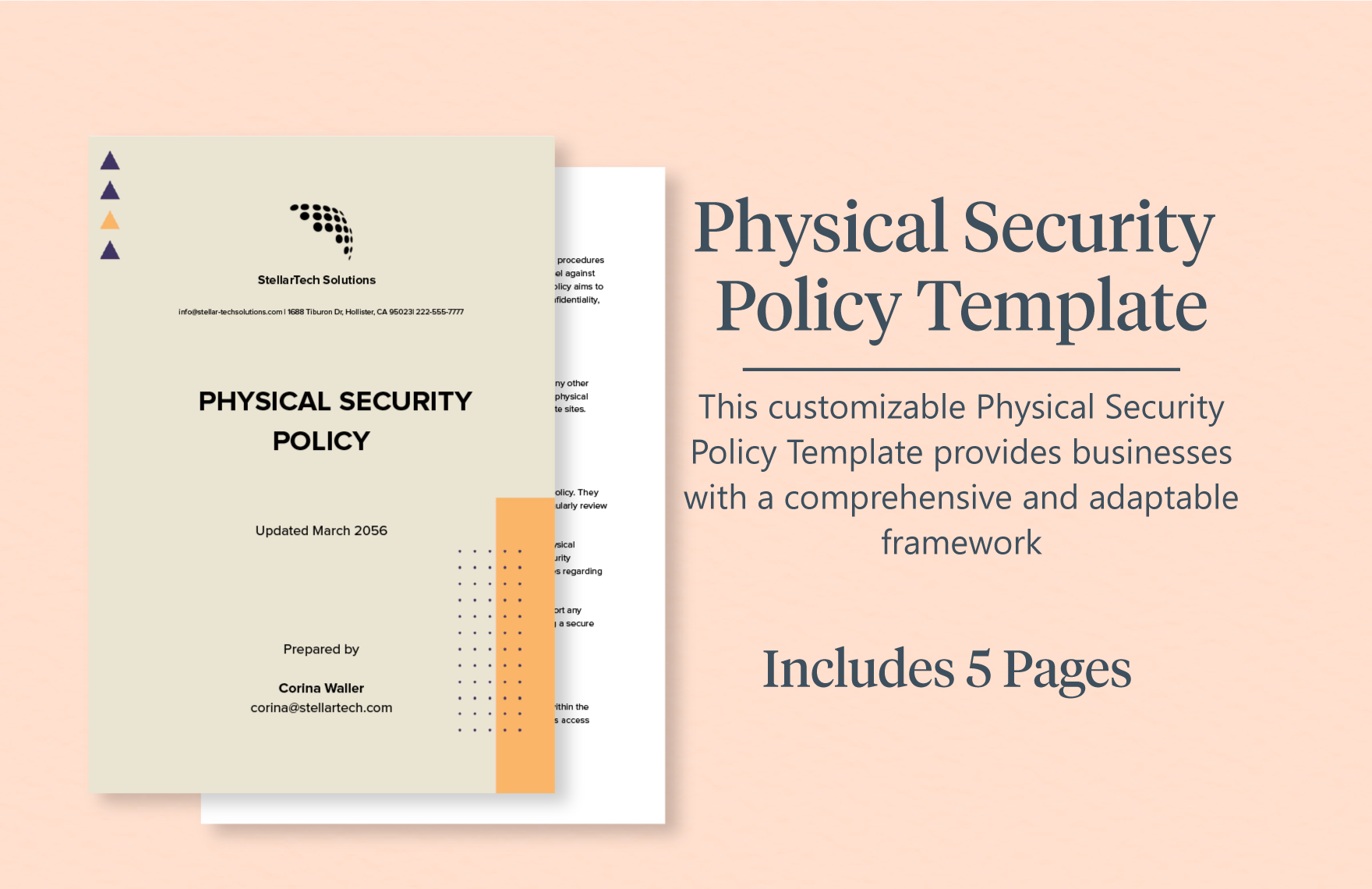 Physical Security Policy Template
