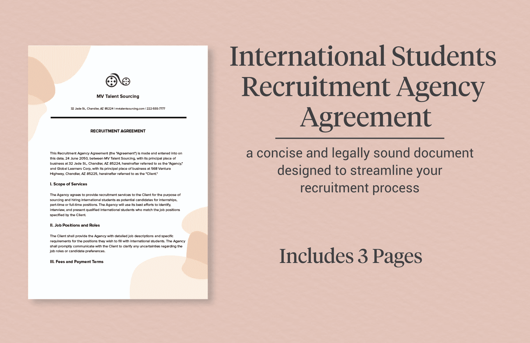 International Students Recruitment Agency Agreement