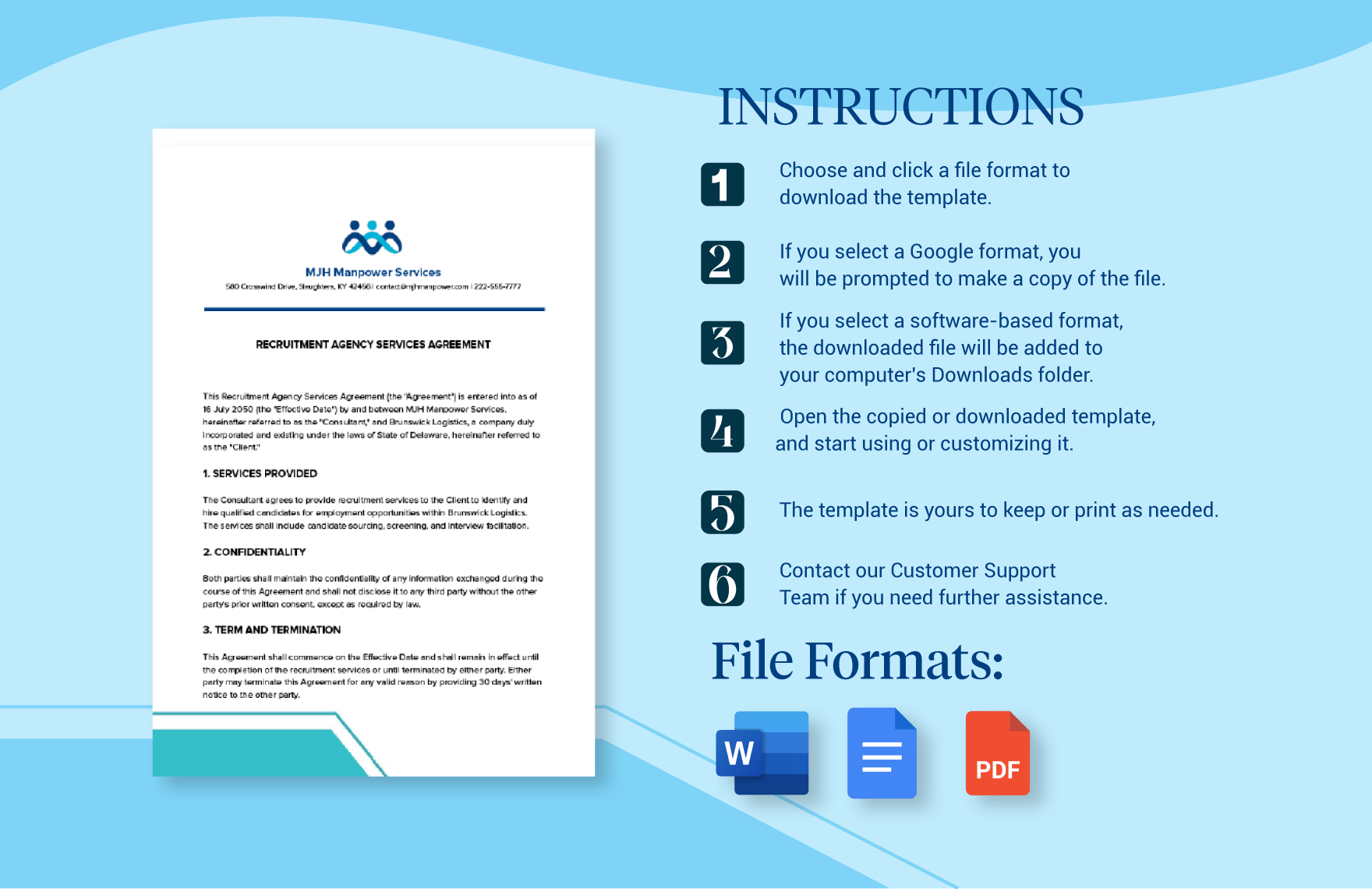 Consultant Client Recruitment Agency Agreement Template