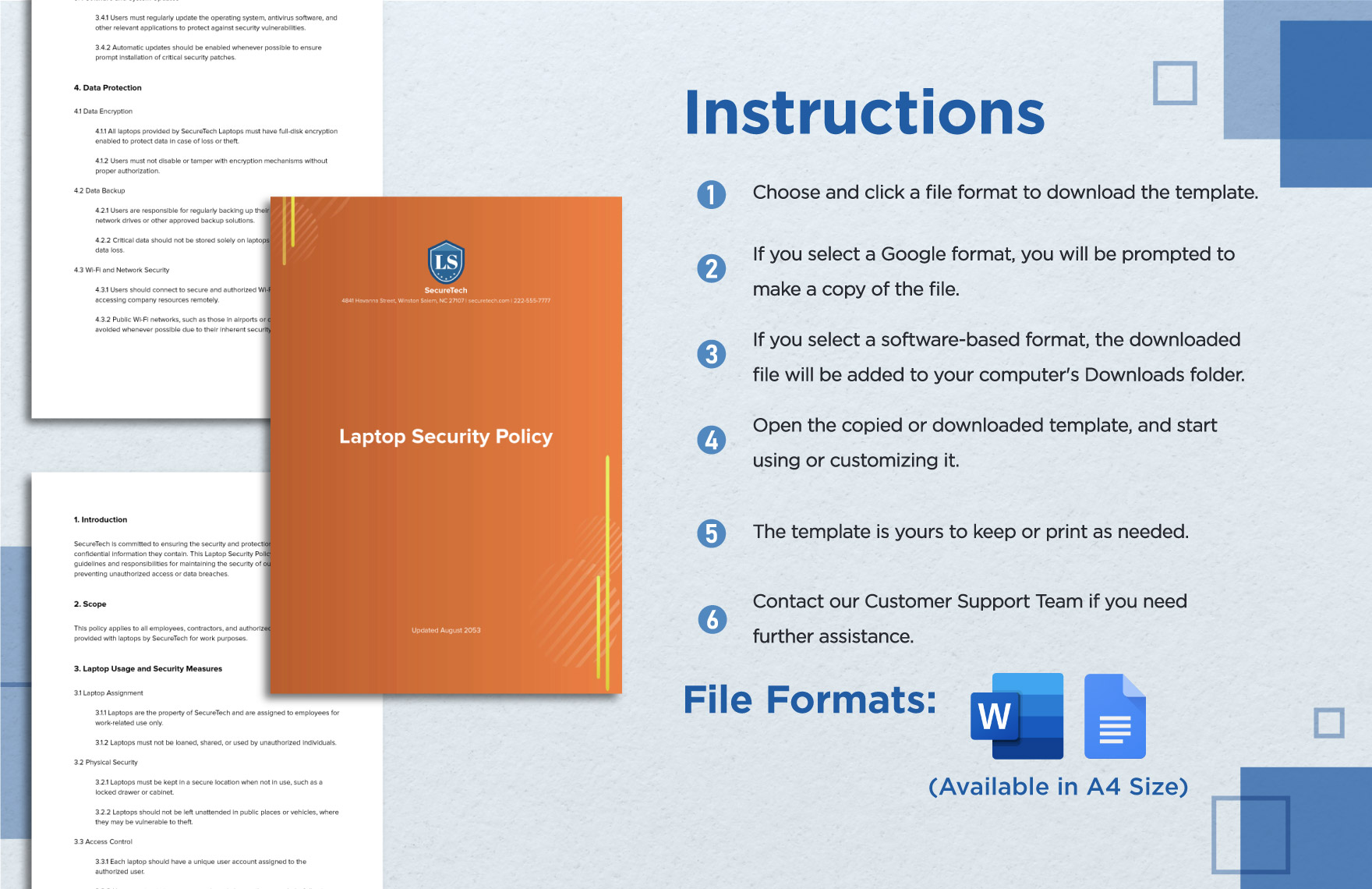 Laptop Security Policy Template