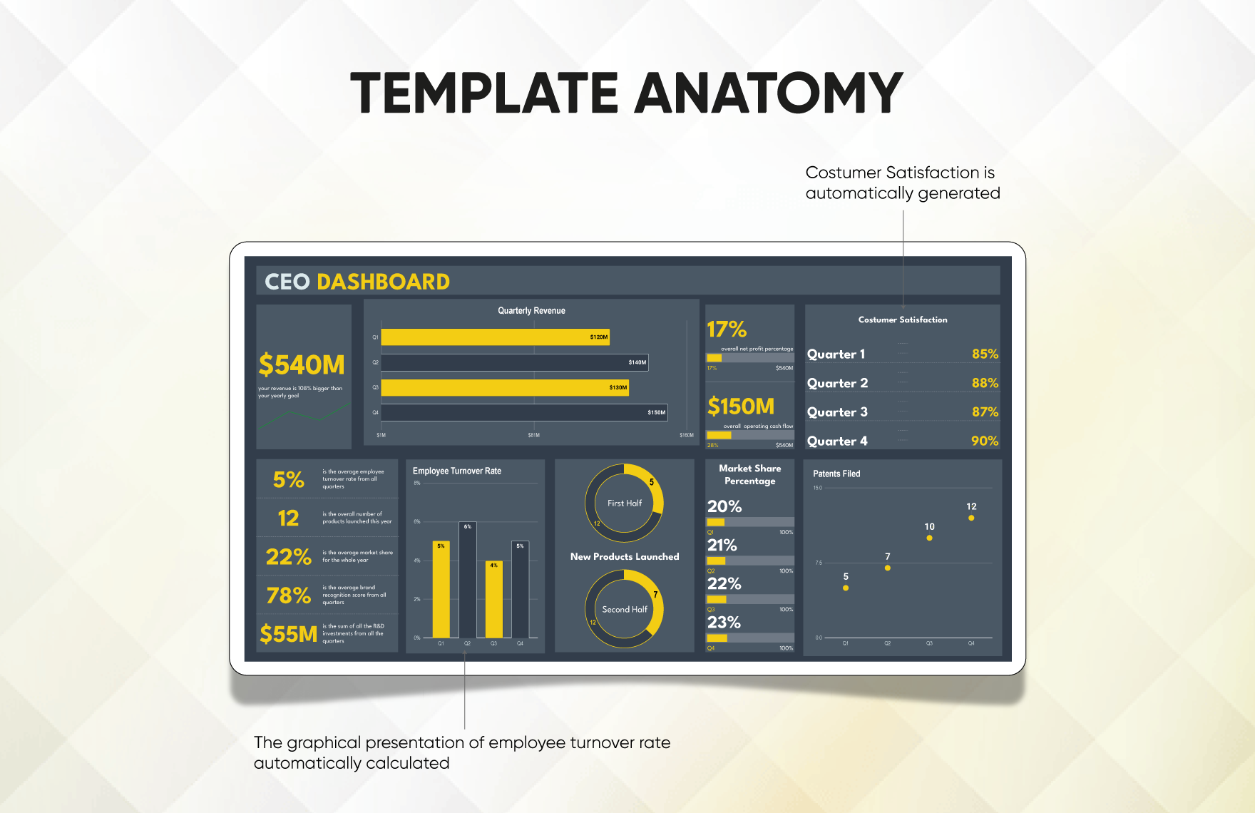 CEO Dashboard Template