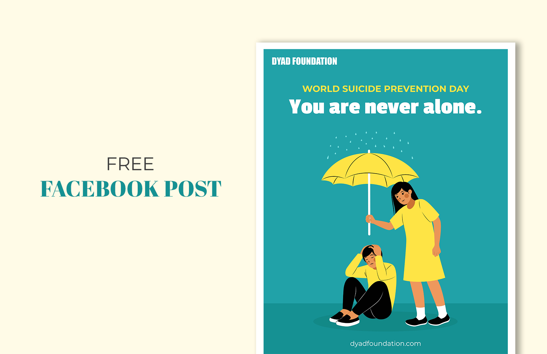 Free World Suicide Prevention Day Facebook Vertical Post