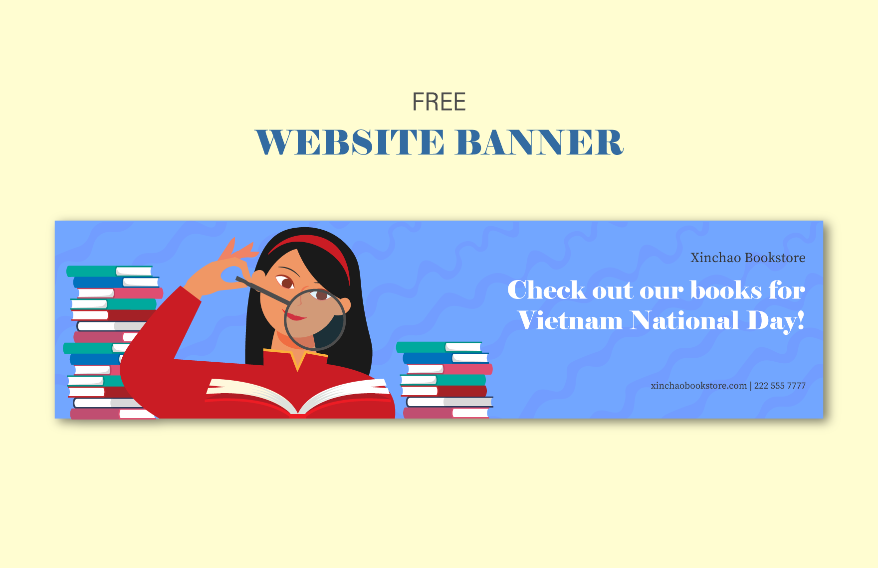 Free Vietnam National Day  Website Banner in PDF, Illustrator, SVG, JPG