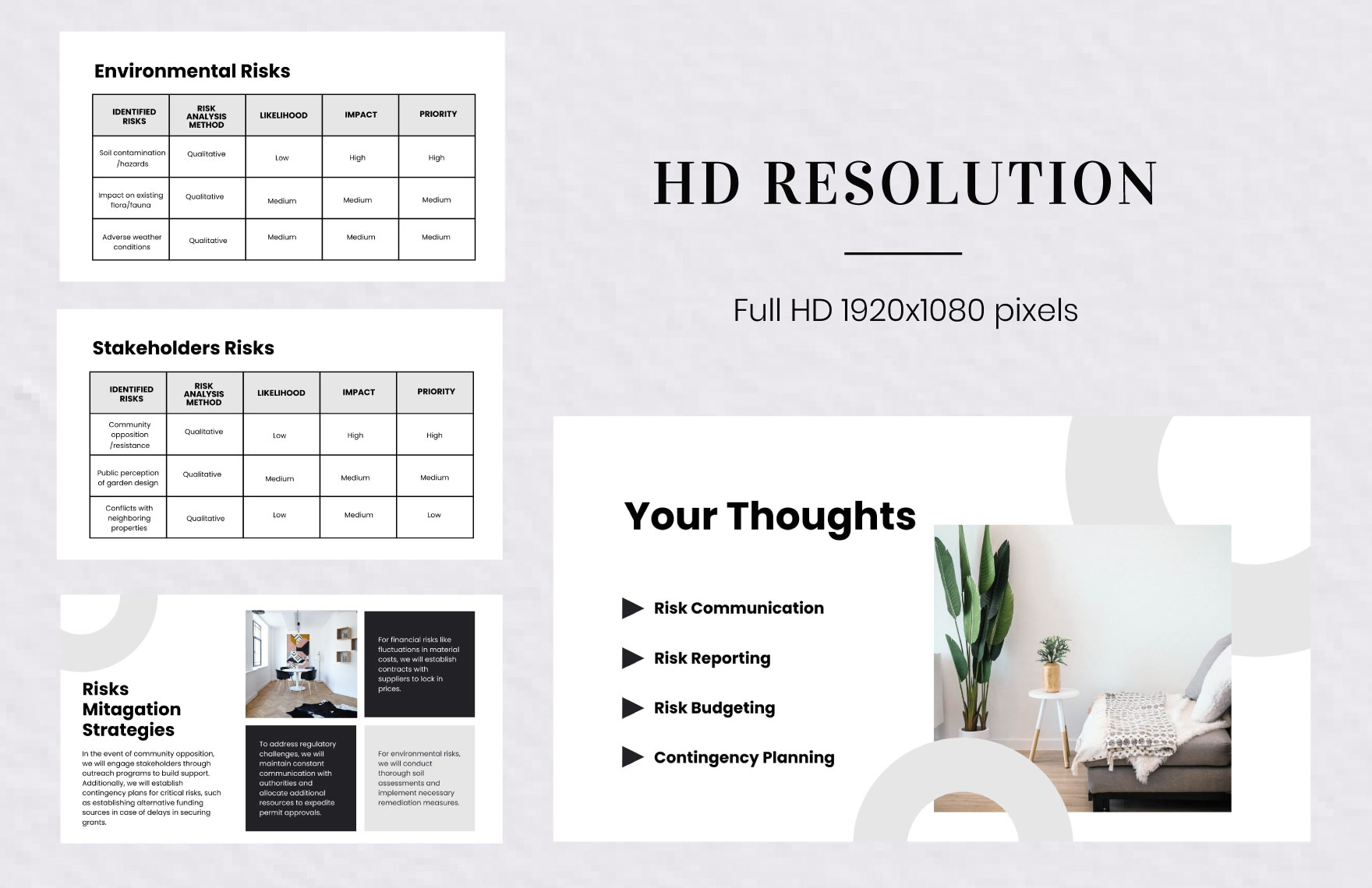 Free Risk Management Presentation Template to Edit Online