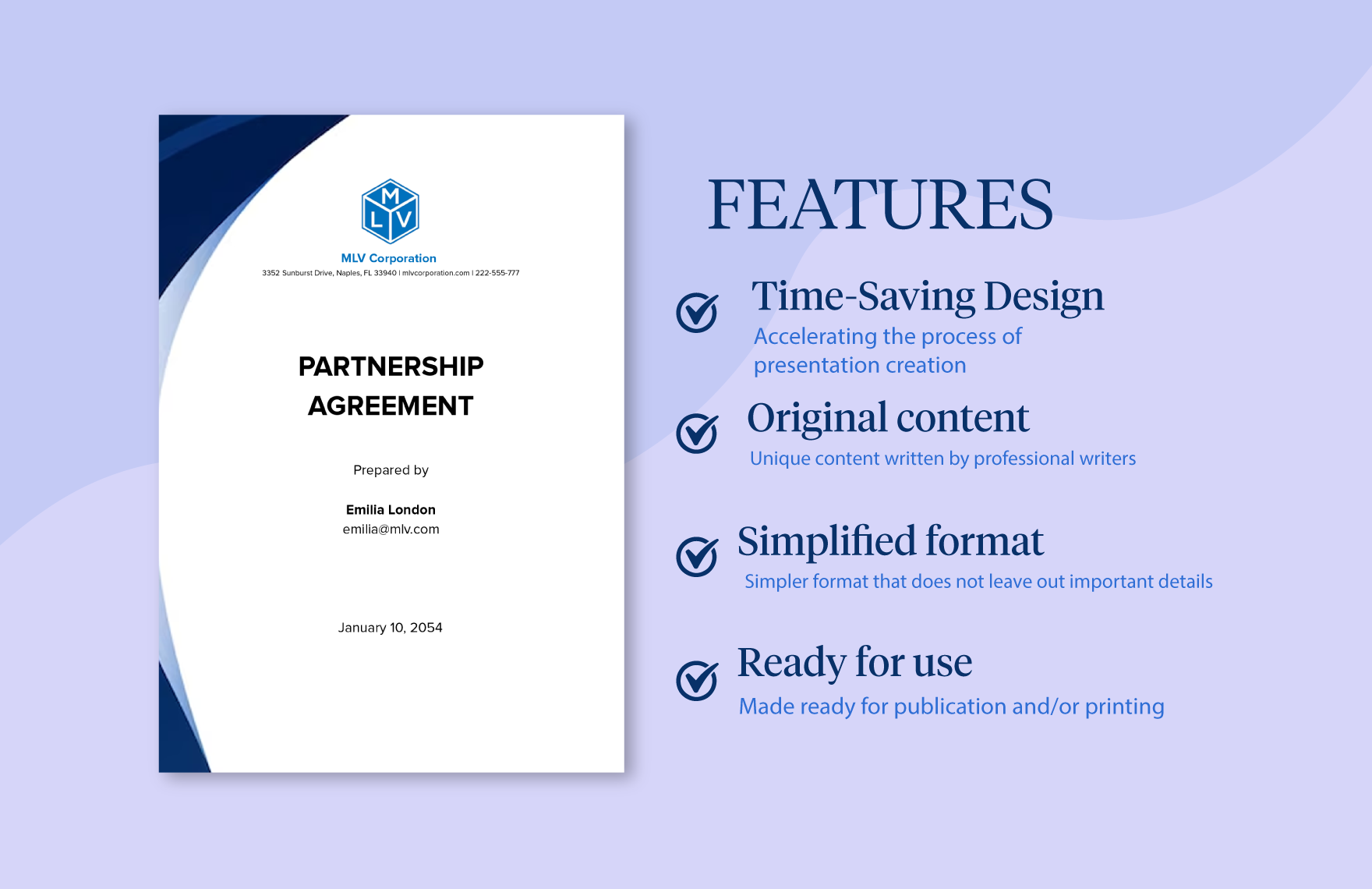 Partnership Investor Contract Agreement Template