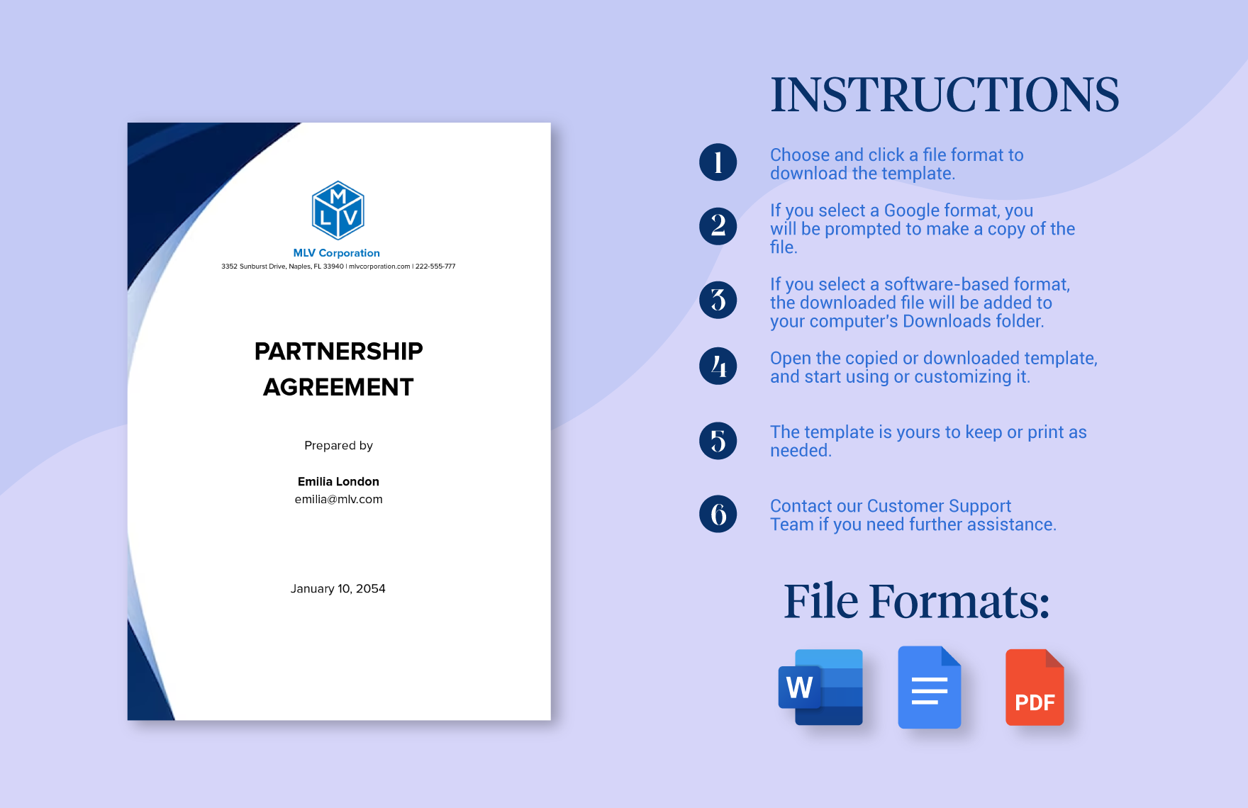 Partnership Investor Contract Agreement Template