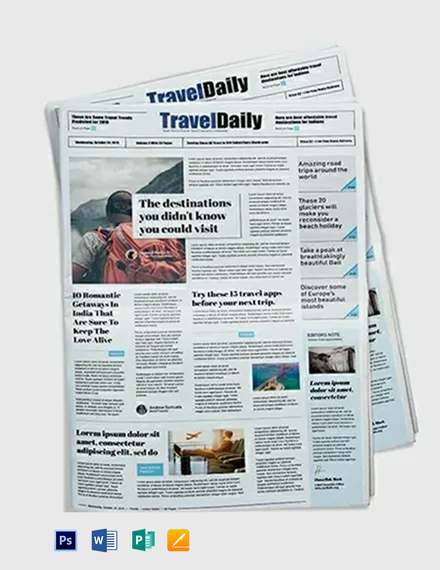 Free Newspaper Word Templates 11 Download Template Net