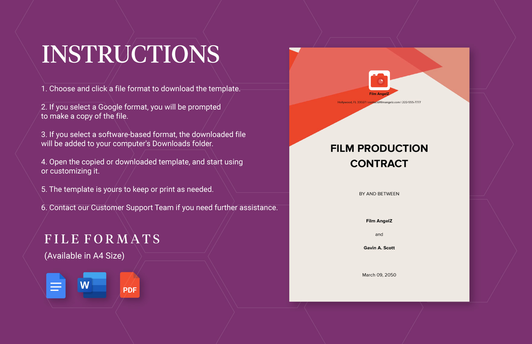 10+ Film Production Contract Templates - PDF, Word