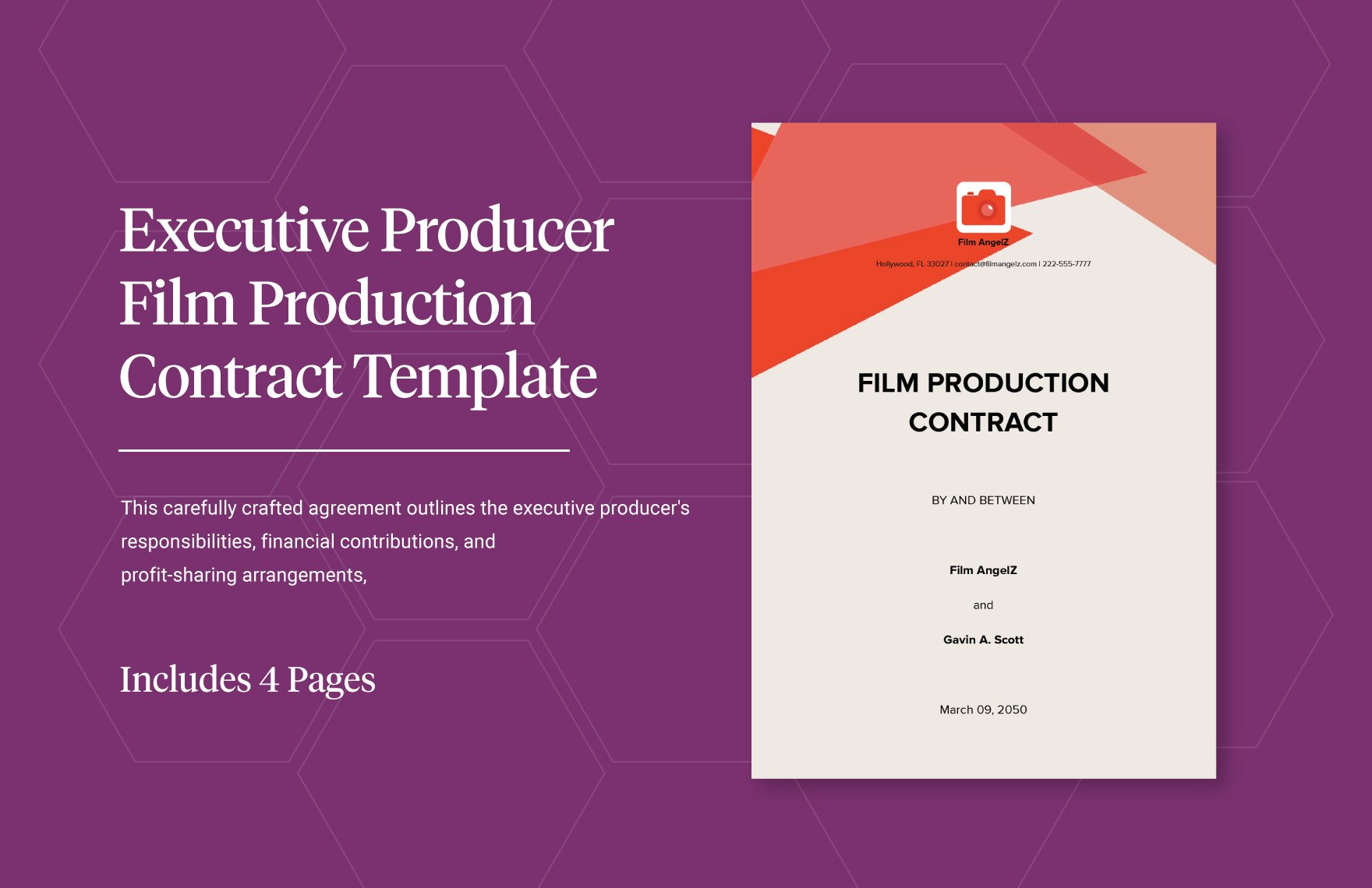 Executive Producer Film Production Contract Template
