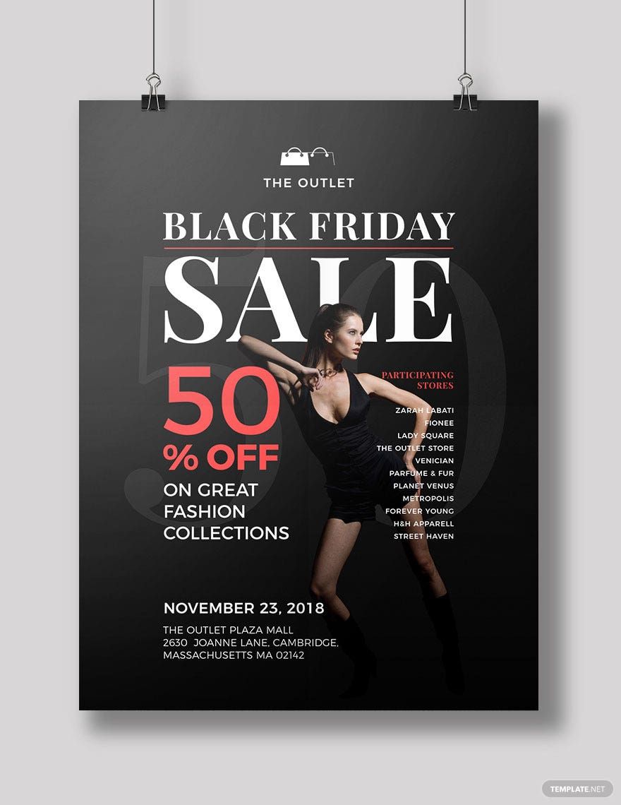 Free Black Friday Deal Poster Template