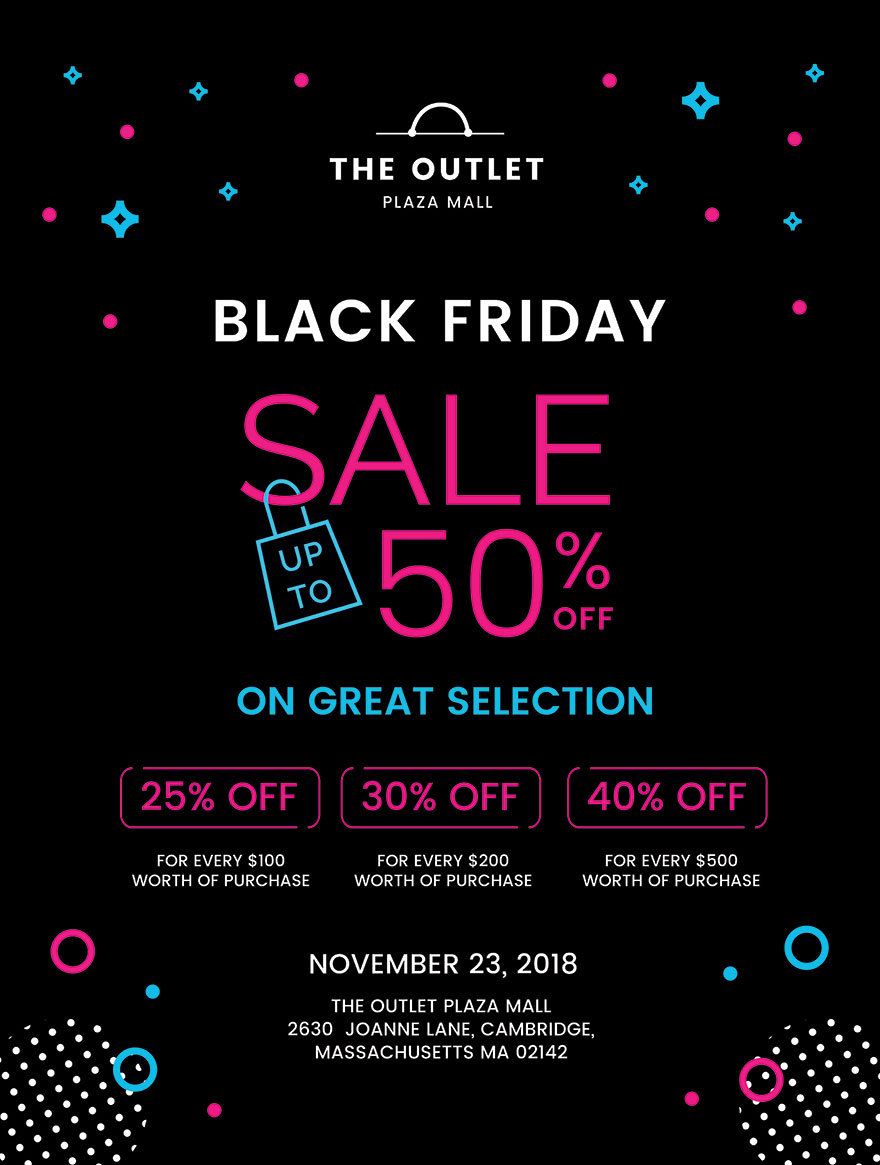Editable Black Friday Promotional Poster