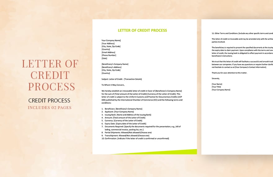 Letter Of Credit Process