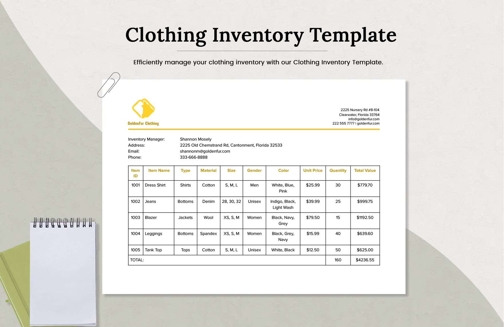 clothing-inventory-template