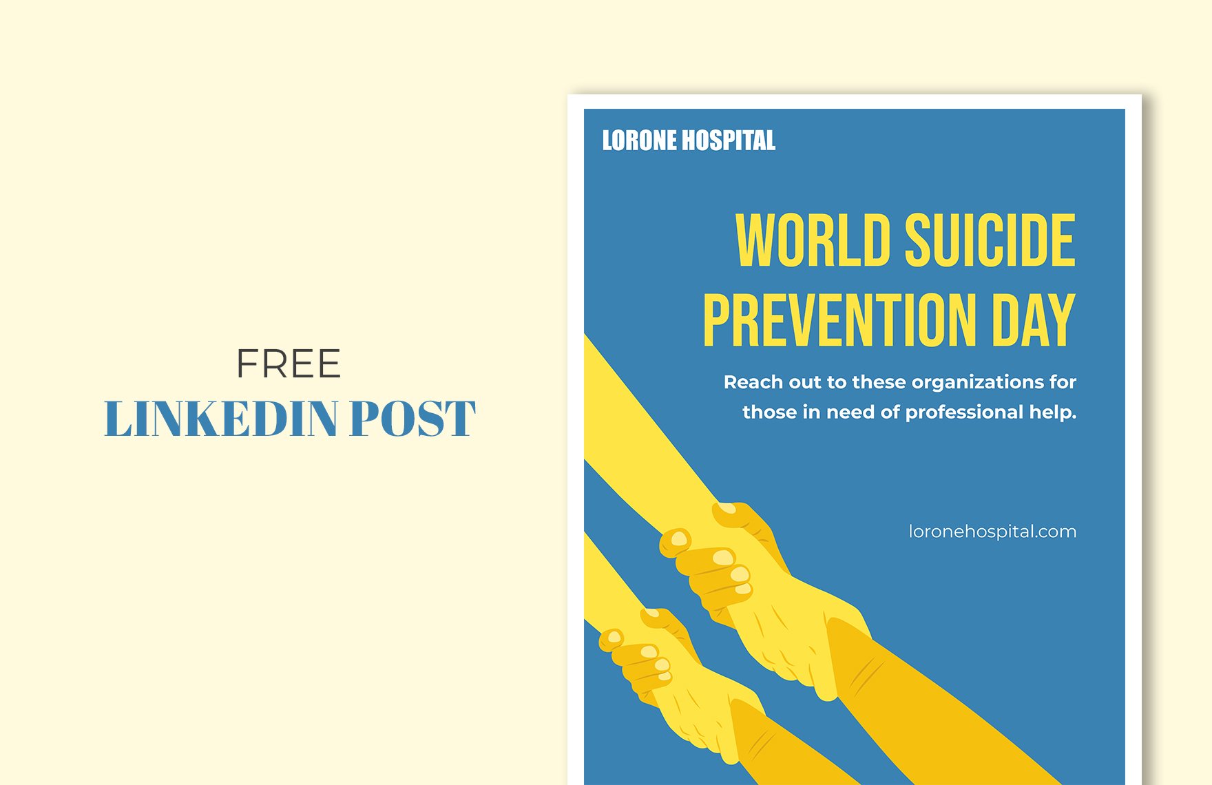 World Suicide Prevention Day Linkedin Vertical Post